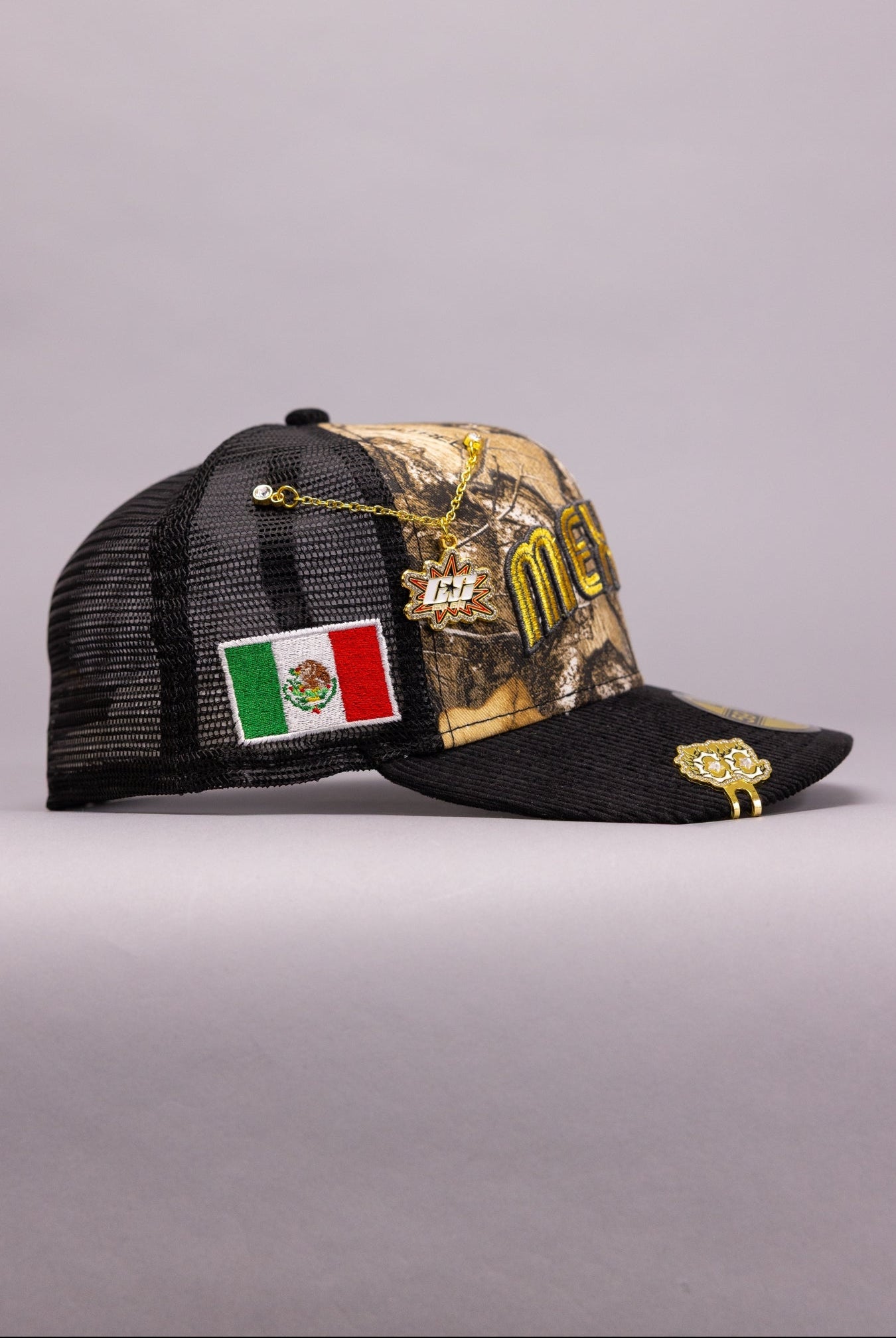 NEW ERA EXCLUSIVE 59FIFTY REALTREE 2026 WBC MEXICO MESHBACK W/ "MEXICAN FLAG" SIDE PATCH
