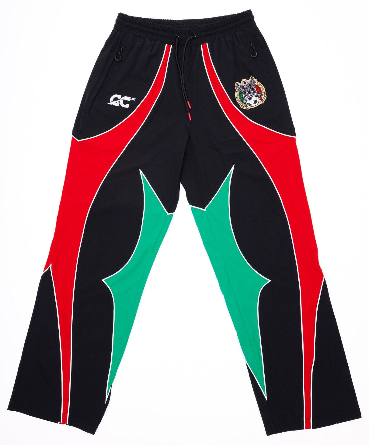 CAP CITY BLACK/GREEN MEXICO TRACK PANTS