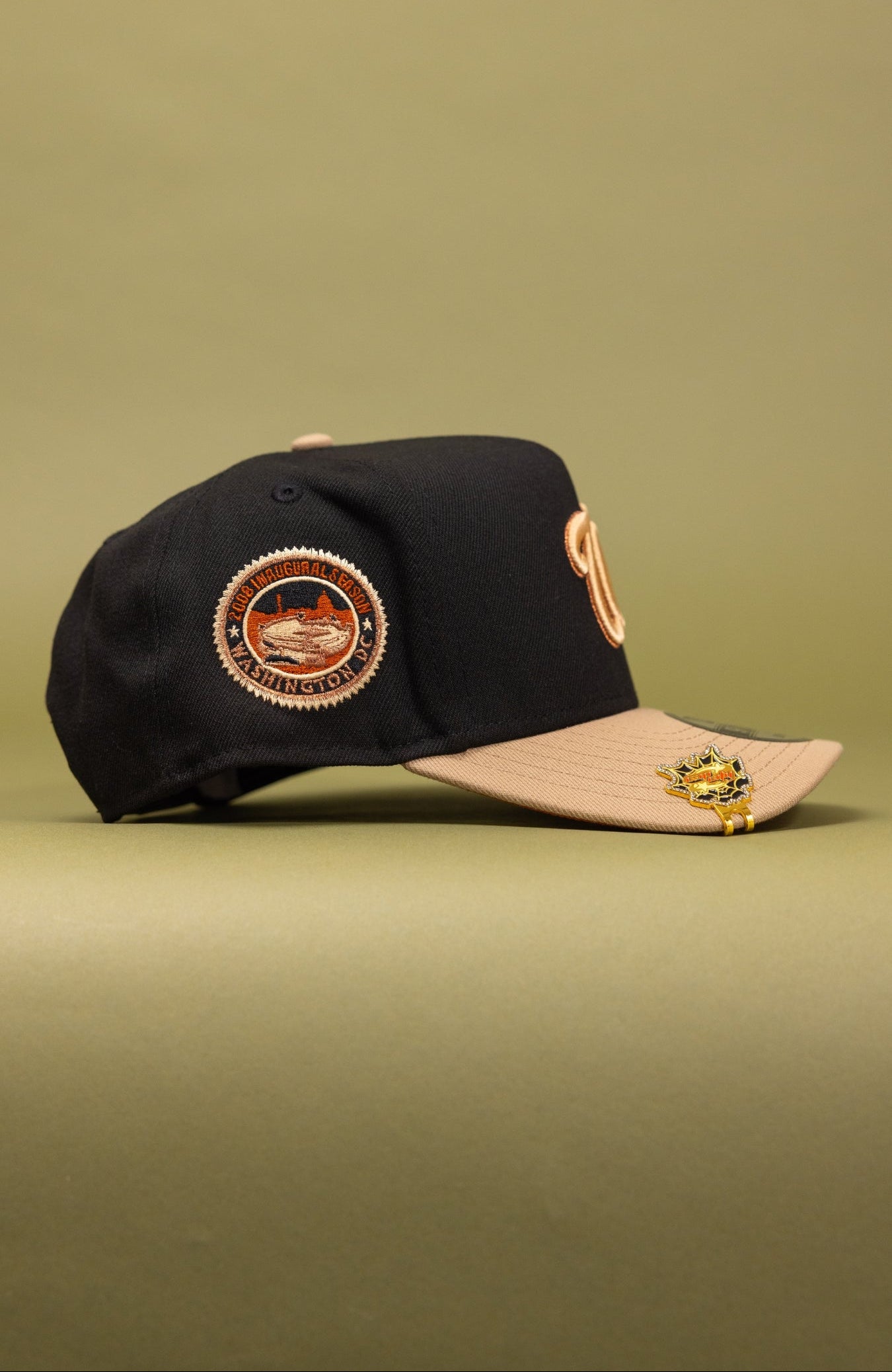 NEW ERA 9FIFTY A-FRAME BLACK/BEIGE WASHINGTON NATIONALS W/ INAUGURAL SESON SIDE PATCH