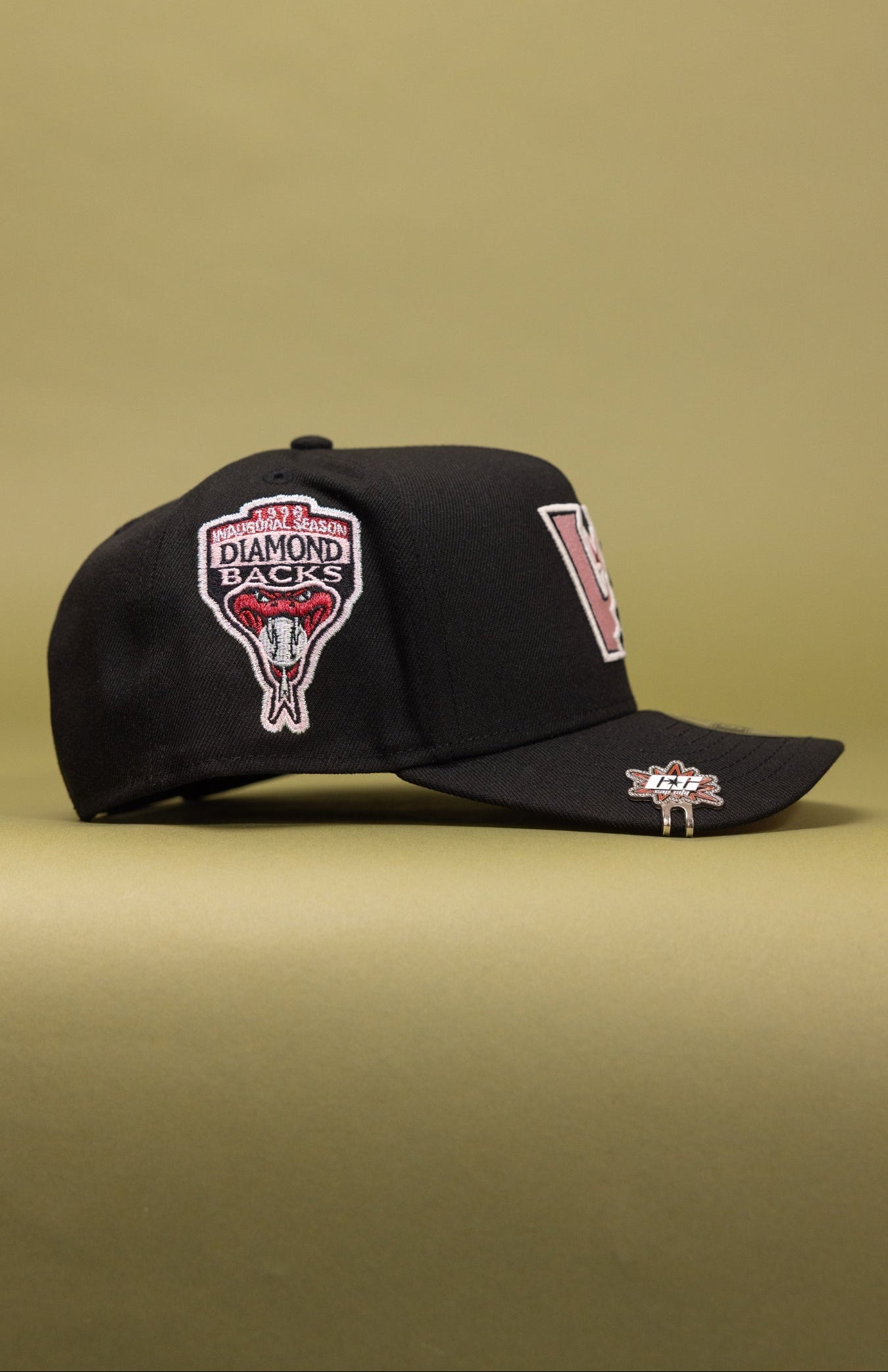 NEW ERA 9FIFTY A-FRAME BLACK UPSIDE DOWN ARIZONA DIAMONDBACKS W/ INAUGURAL SEASON SIDE PATCH