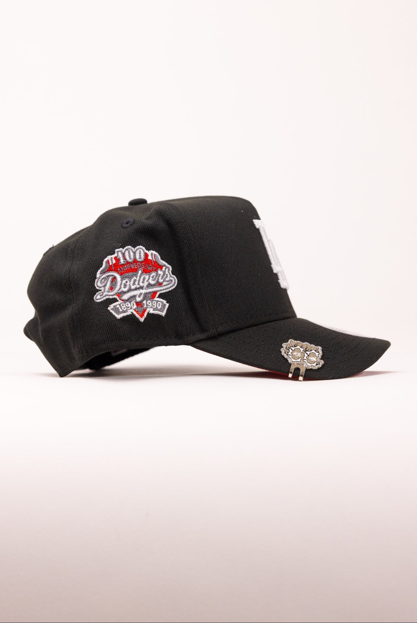NEW ERA 9FIFTY A-FRAME BLACK LOS ANGELES DODGERS W/ 100TH ANNIVERSARY SIDE PATCH