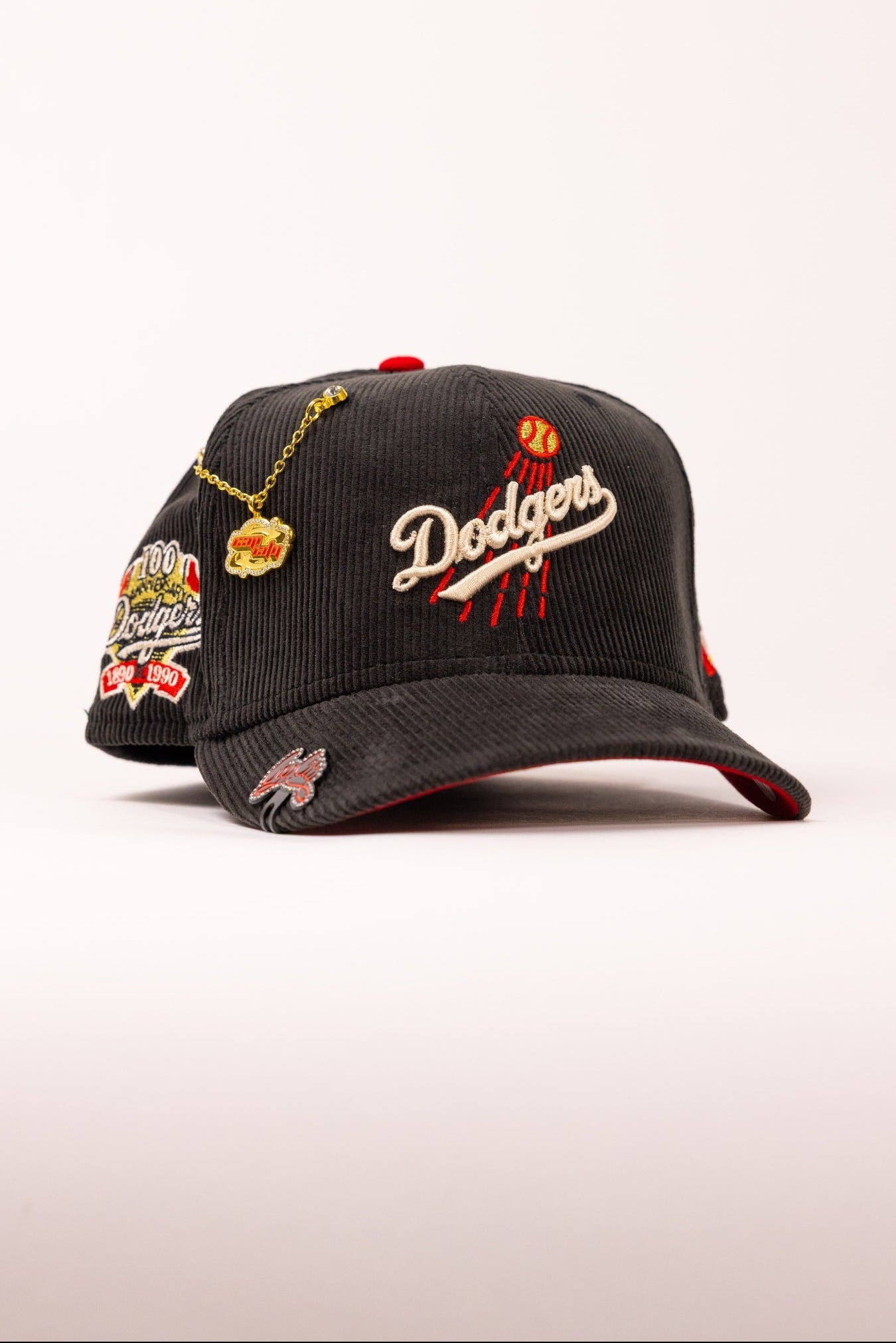 NEW ERA EXCLUSIVE 59FIFTY CORDUROY LOS ANGELES DODGERS W// 100TH ANNIVERSARY SIDE PATCH