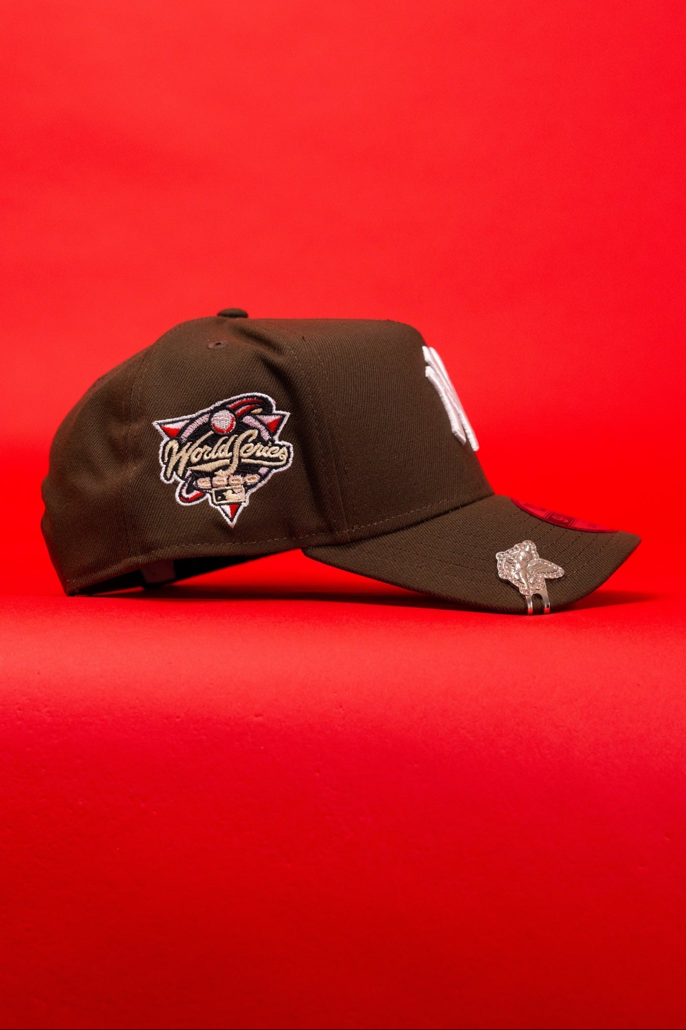 NEW ERA 9FIFTY A-FRAME BROWN NEW YORK YANKEES SNAPBACK W/ WORLD SERIES SIDE PATCH
