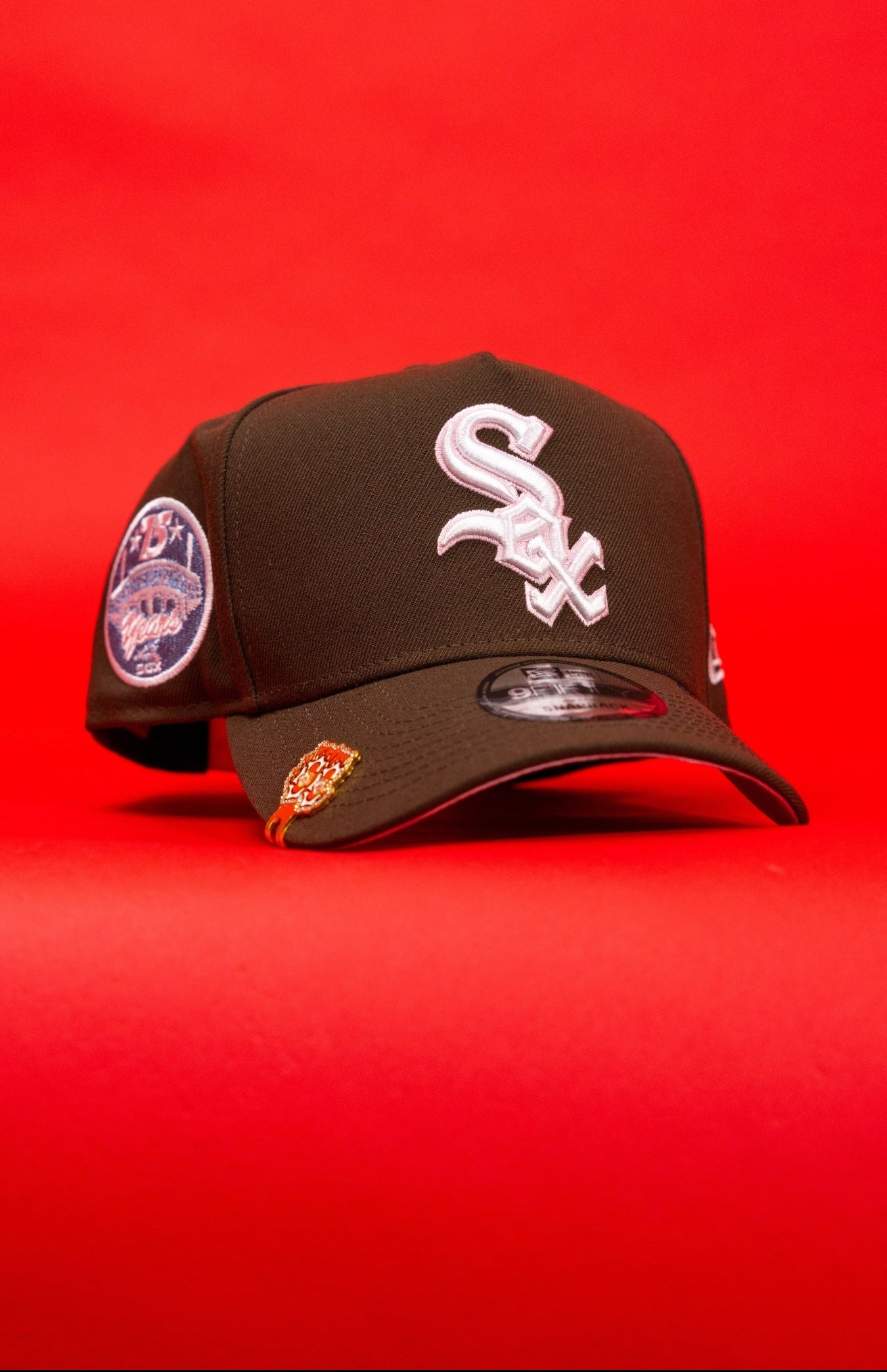 NEW ERA 9FIFTY A-FRAME BROWN CHICAGO WHITE SOX SNAPBACK W/ COMISKEY PARK SIDE PATCH