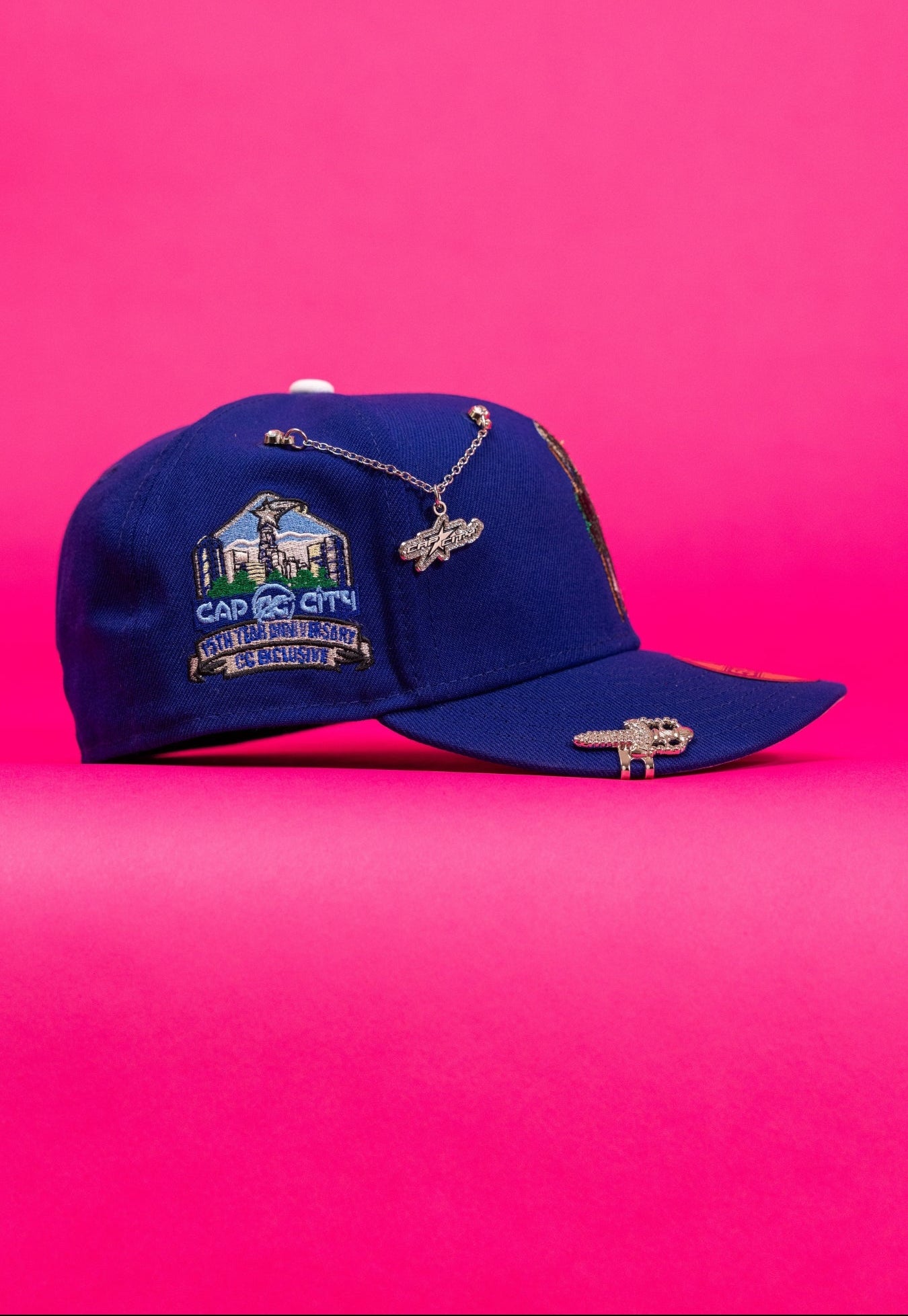 NEW ERA EXCLUSIVE 59FIFTY BLUE "SAN JUDAS TADEO" W/ 15TH ANNIVERSARY SIDE PATCH
