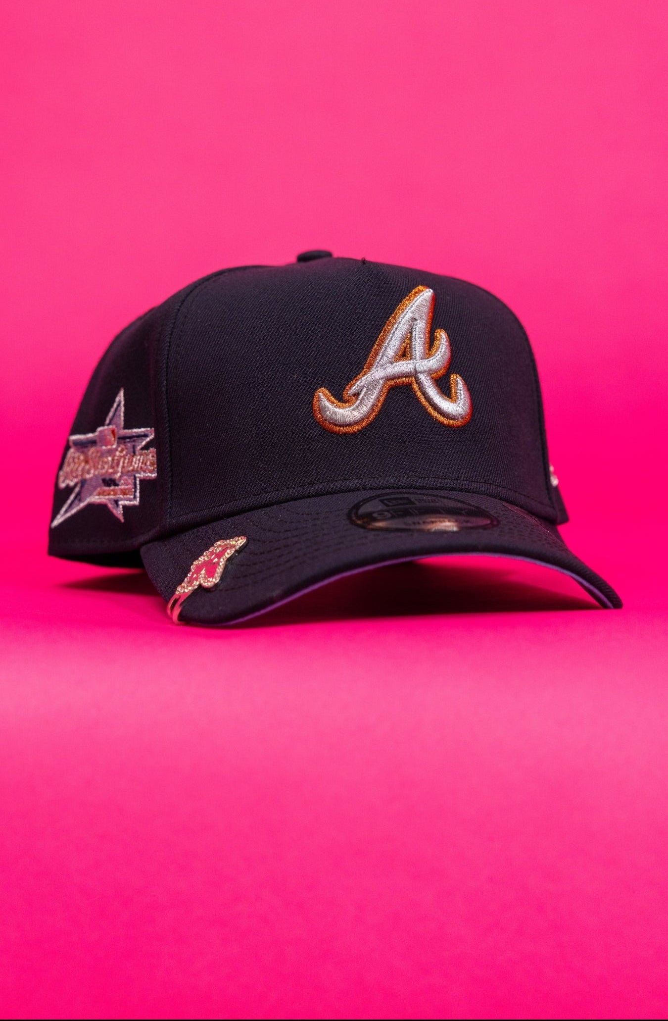 NEW ERA 9FIFTY A-FRAME NAVY ATLANTA BRAVES SNAPBACK W/ ALL STAR GAME SIDE PATCH
