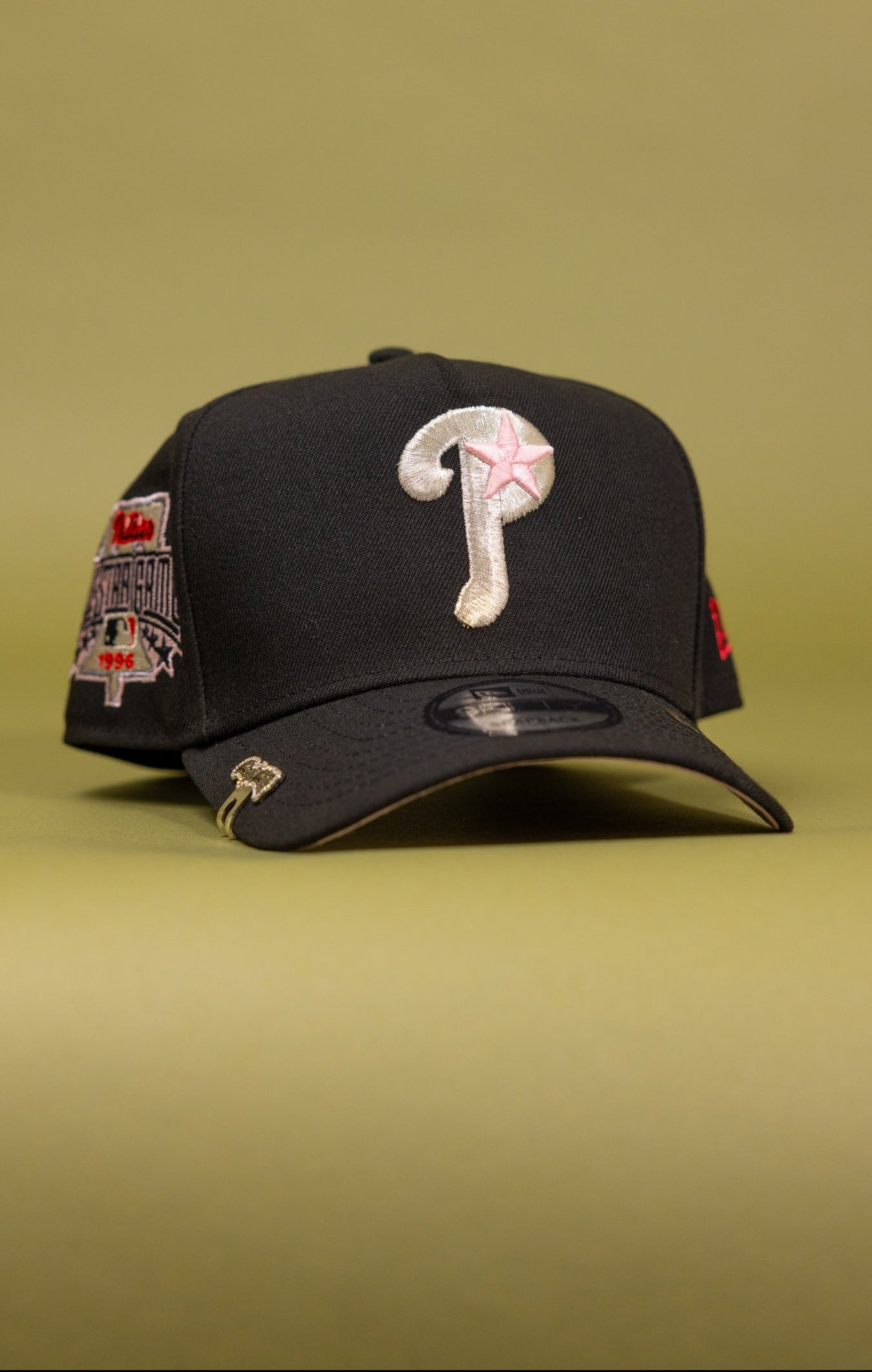 NEW ERA 9FIFTY A-FRAME BLACK PHILADELPHIA PHILLIES SNAPBACK W/ ALL STAR GAME SIDE PATCH