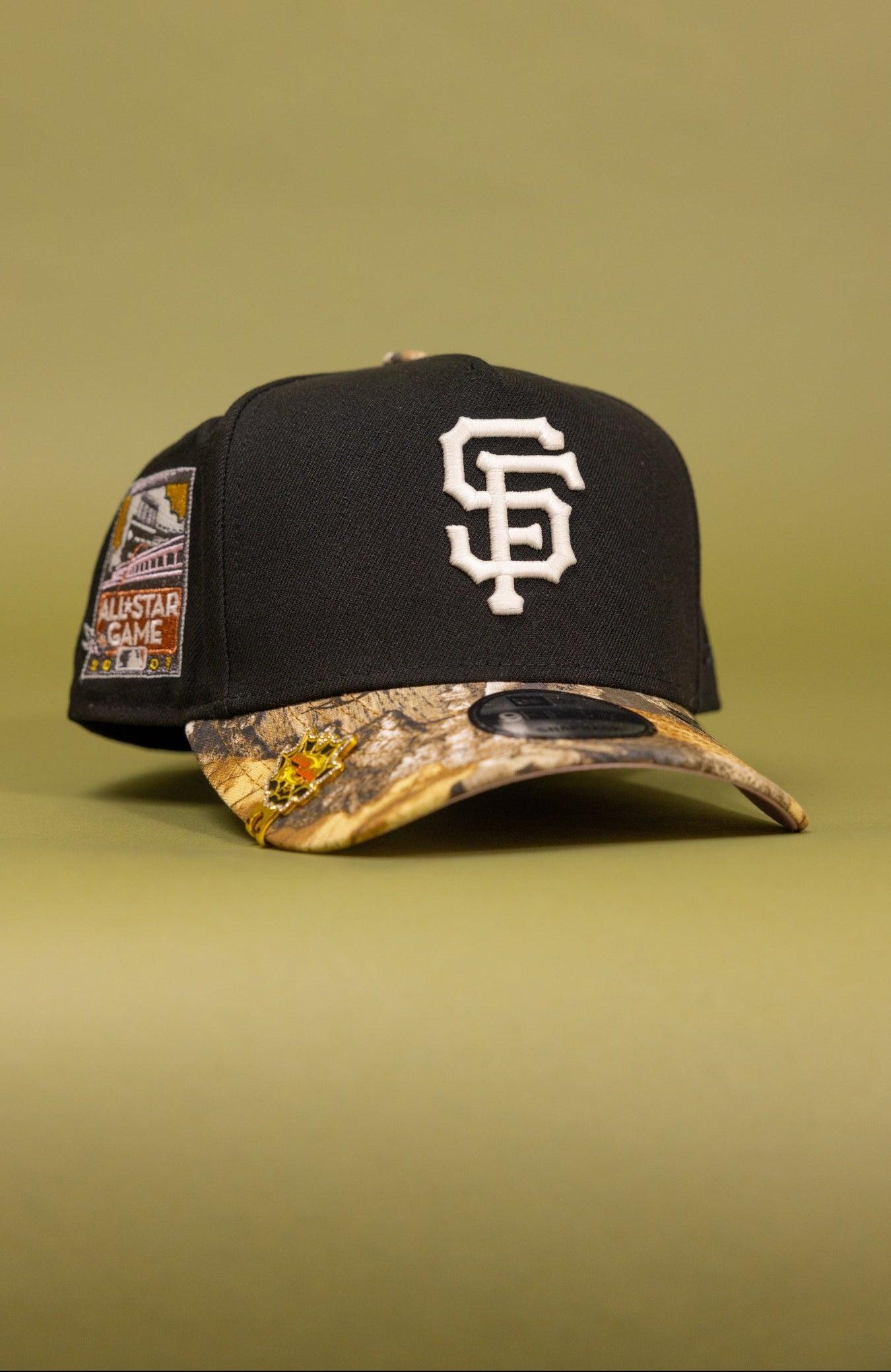 NEW ERA 9FIFTY A-FRAME BLACK/REALTREE SAN FRANCISCO GIANTS SNAPBACK W/ ALL STAR WEEK SIDE PATCH
