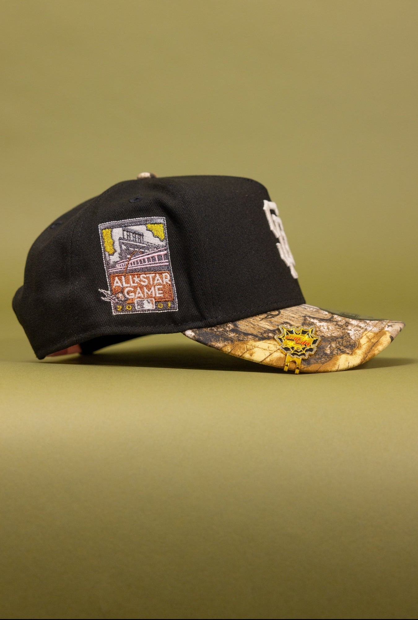 NEW ERA 9FIFTY A-FRAME BLACK/REALTREE SAN FRANCISCO GIANTS SNAPBACK W/ ALL STAR WEEK SIDE PATCH