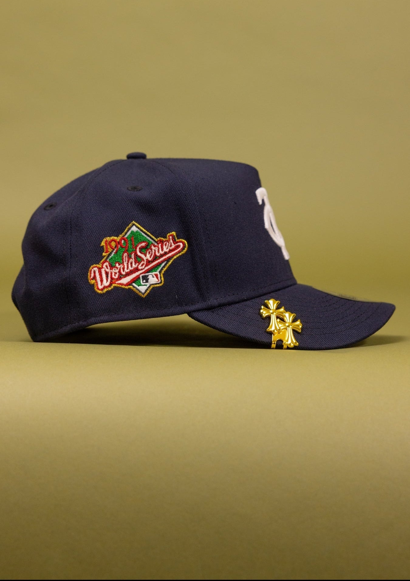 NEW ERA 9FIFTY A-FRAME NAVY MINNESOTA TWINS SNAPBACK W/ WORLD SERIES SIDE PATCH