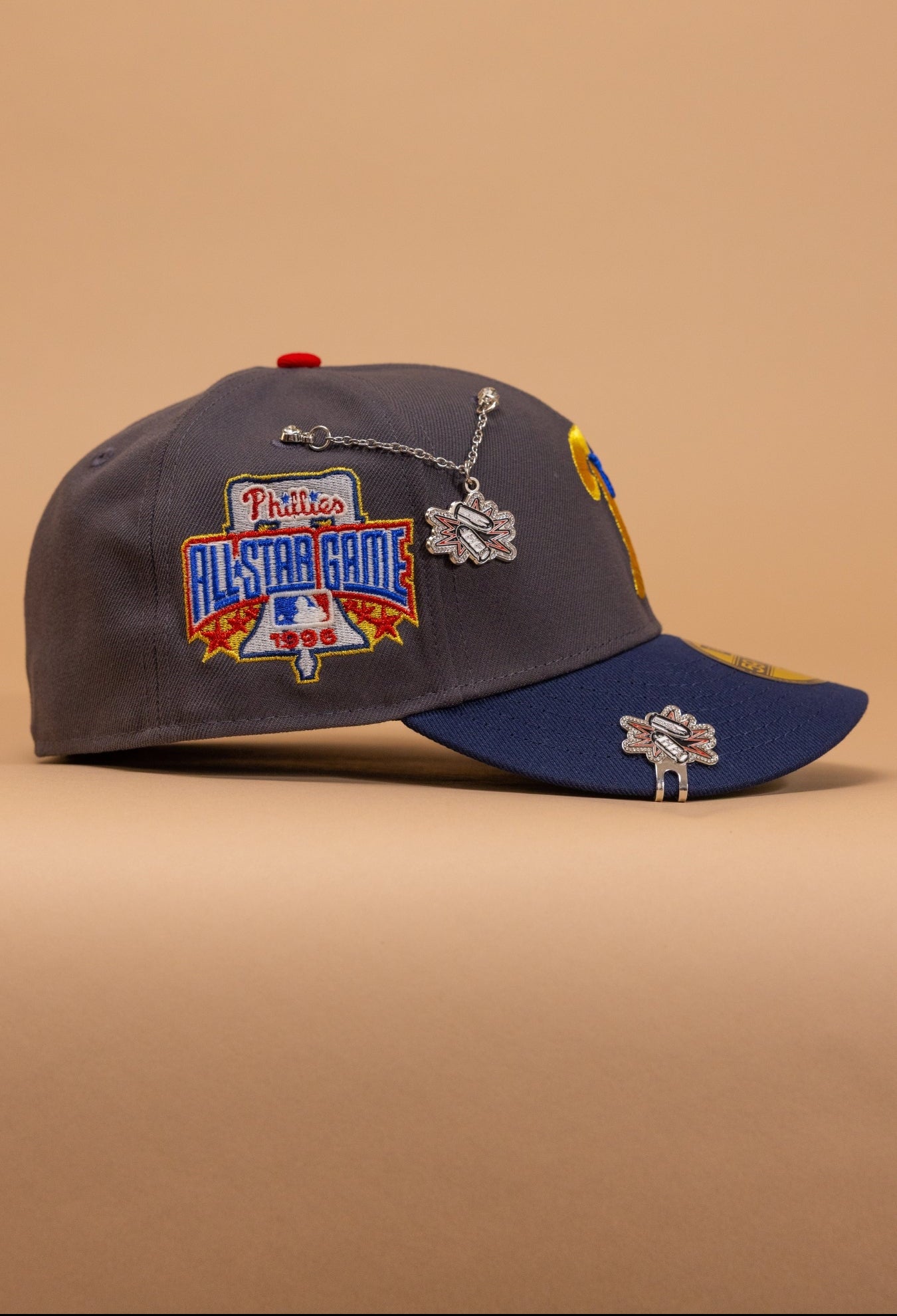 New Era Exclusive 59Fifty Dark Grey/Navy Philadelphia Phillies W/ 1996 All Star Game Side Patch