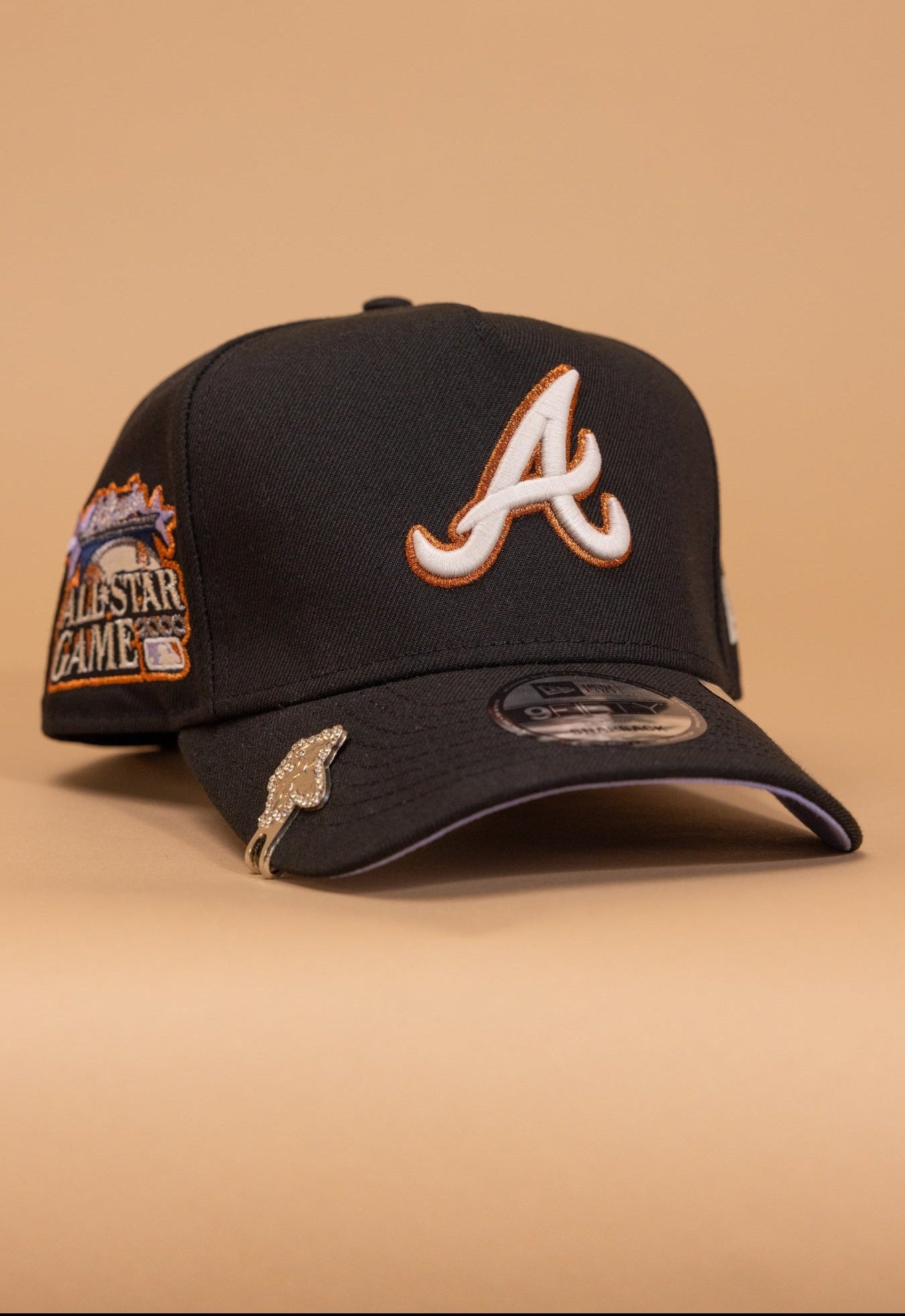 New Era 9Fifty A-Frame Black Atlanta Braves Snapback W/ 2000 All Star Game Side Patch