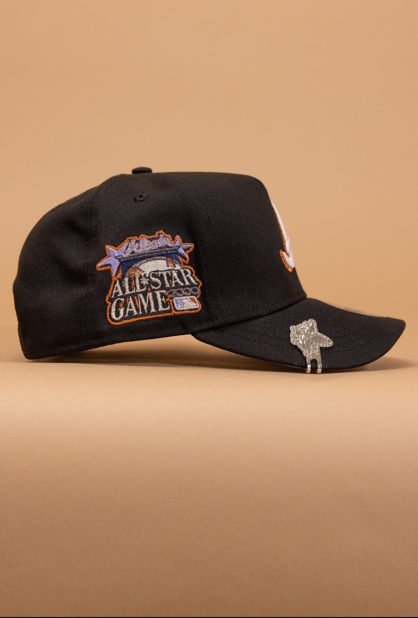 New Era 9Fifty A-Frame Black Atlanta Braves Snapback W/ 2000 All Star Game Side Patch