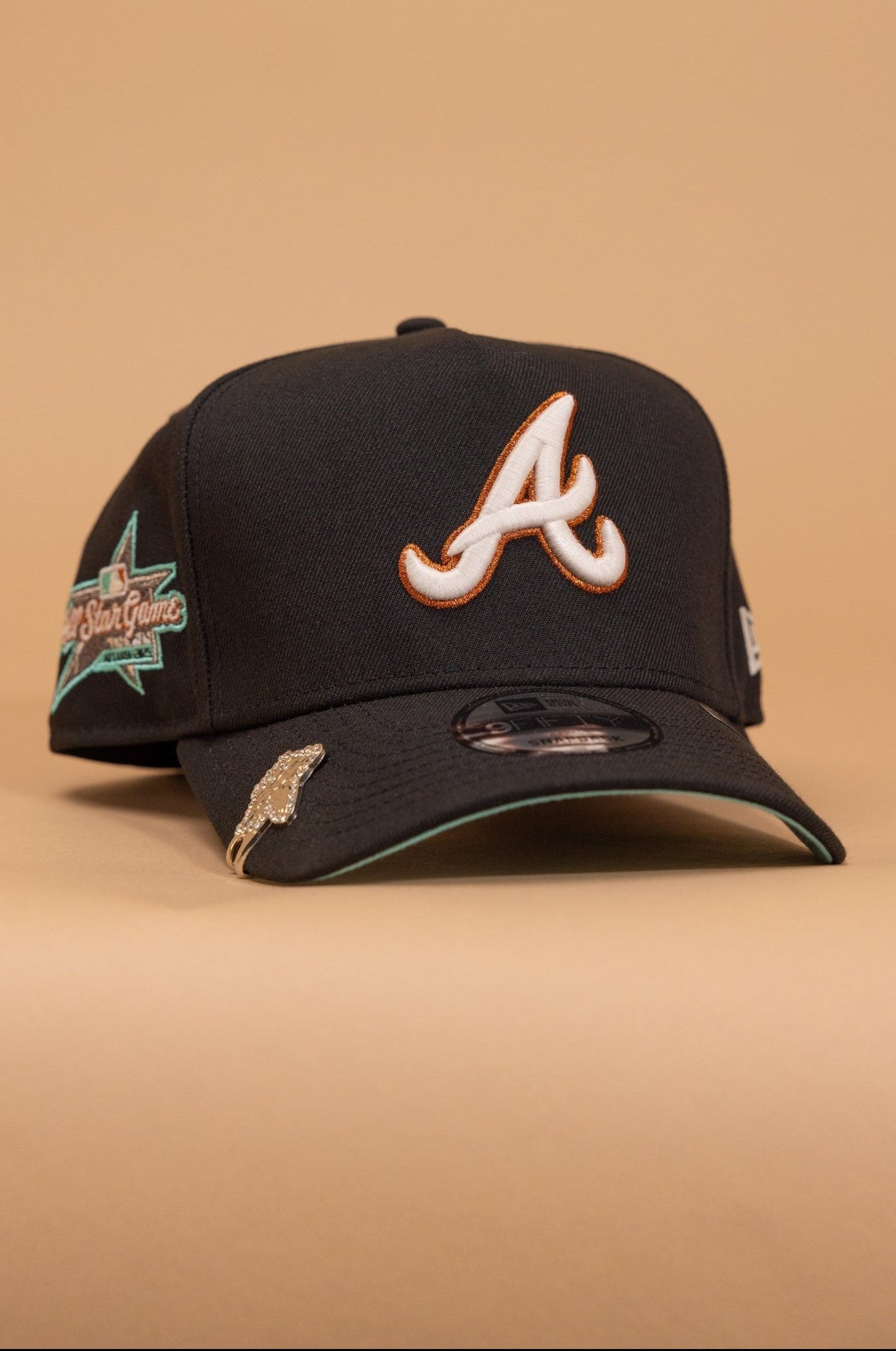 New Era 9Fifty A-Frame Black Atlanta Braves Snapback W/ All Star Game Side Patch