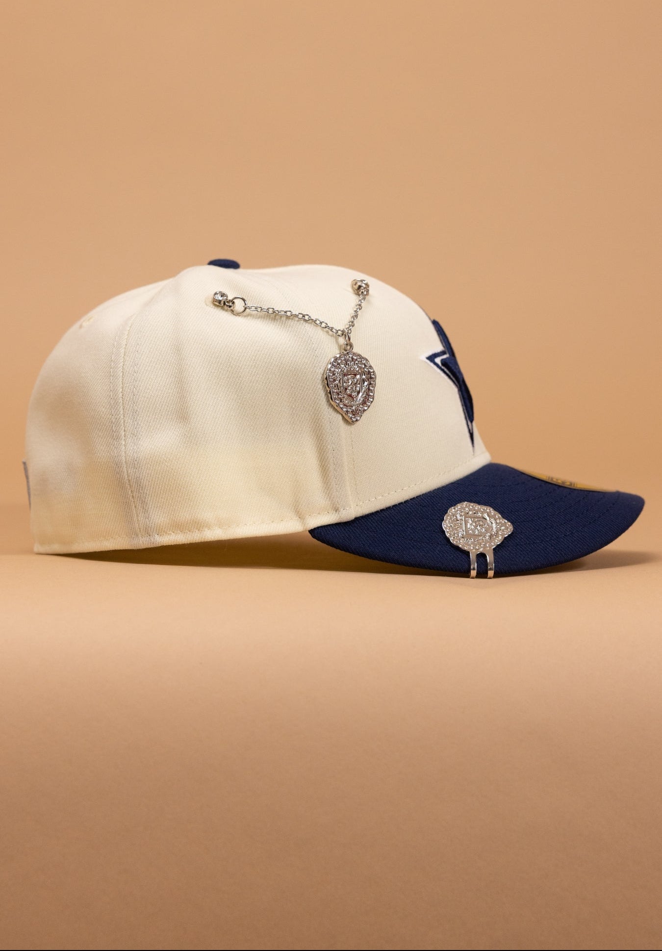 New Era Exclusive 59Fifty Chrome/Navy Dallas Cowboys Two Tone