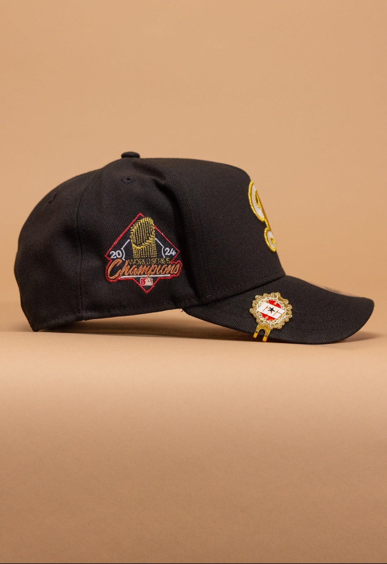 New Era 9Fifty A-Frame Black Los Angeles Dodgers Snapback W/ World Series Champions Side Patch