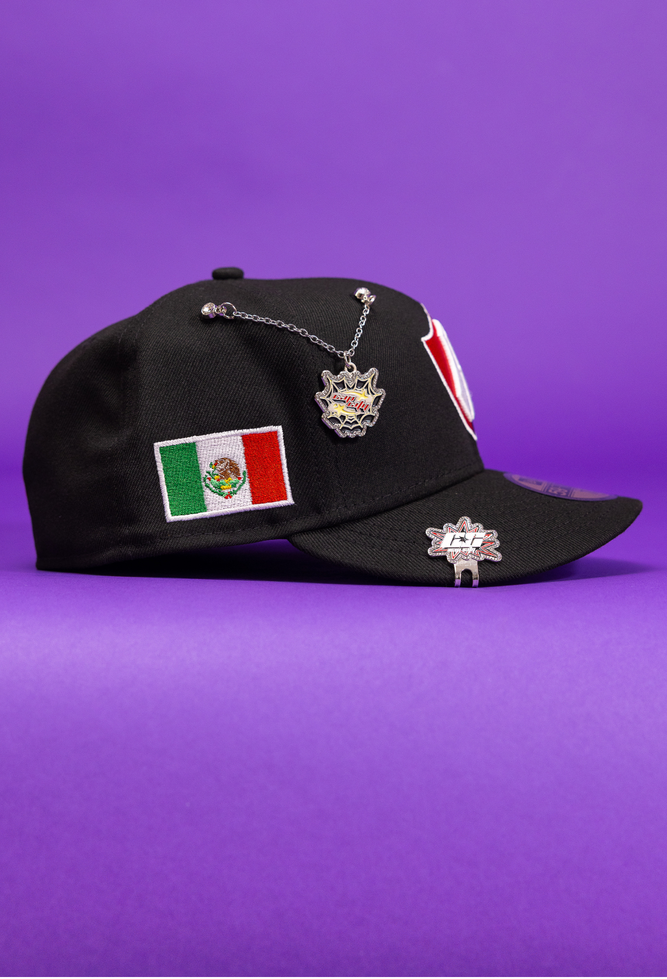 New Era Exclusive 59Fifty Black Atlas De Guadalajara W/ Mexico Flag Side Patch