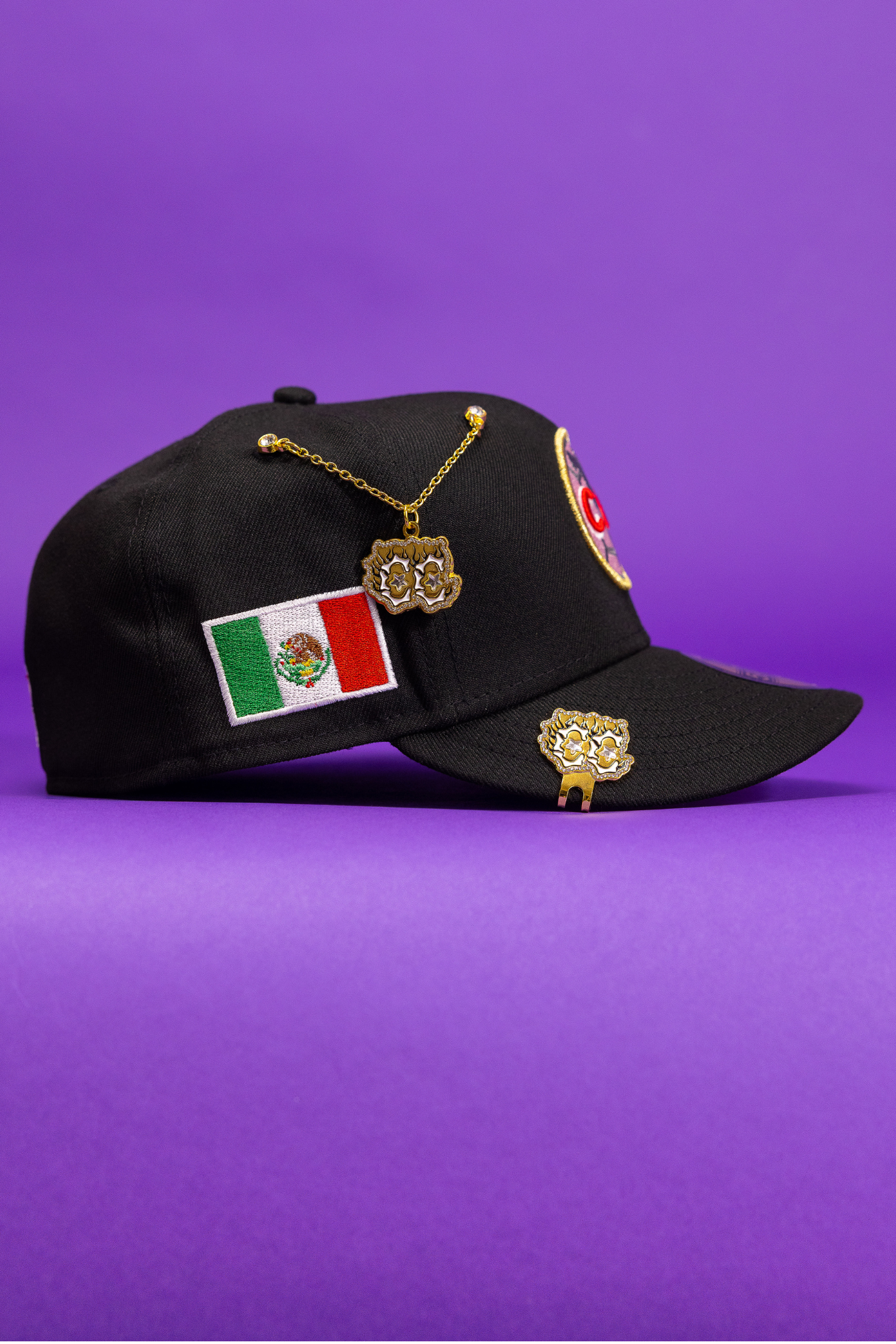 New Era Exclusive 59Fifty Black Club America W/ Mexico Flag Side Patch