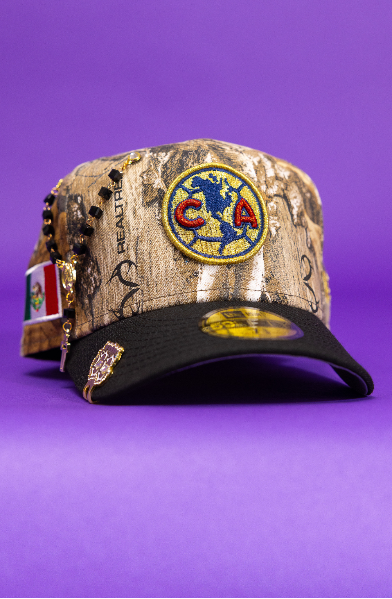 New Era Exclusive 59Fifty Realtree/Black Club America W/ Mexico Flag Side Patch