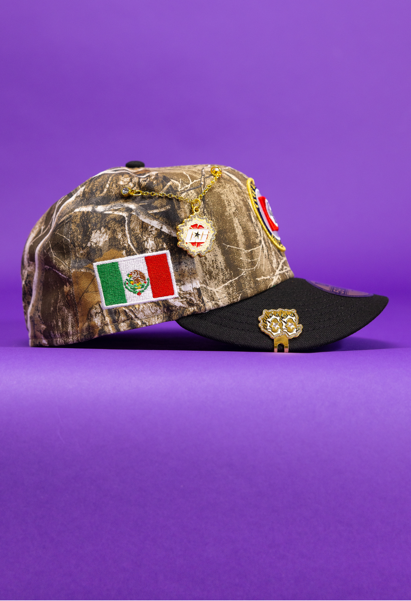New Era Exclusive 59Fifty Realtree/Black Club Cruz Azul W/ Mexico Flag Side Patch