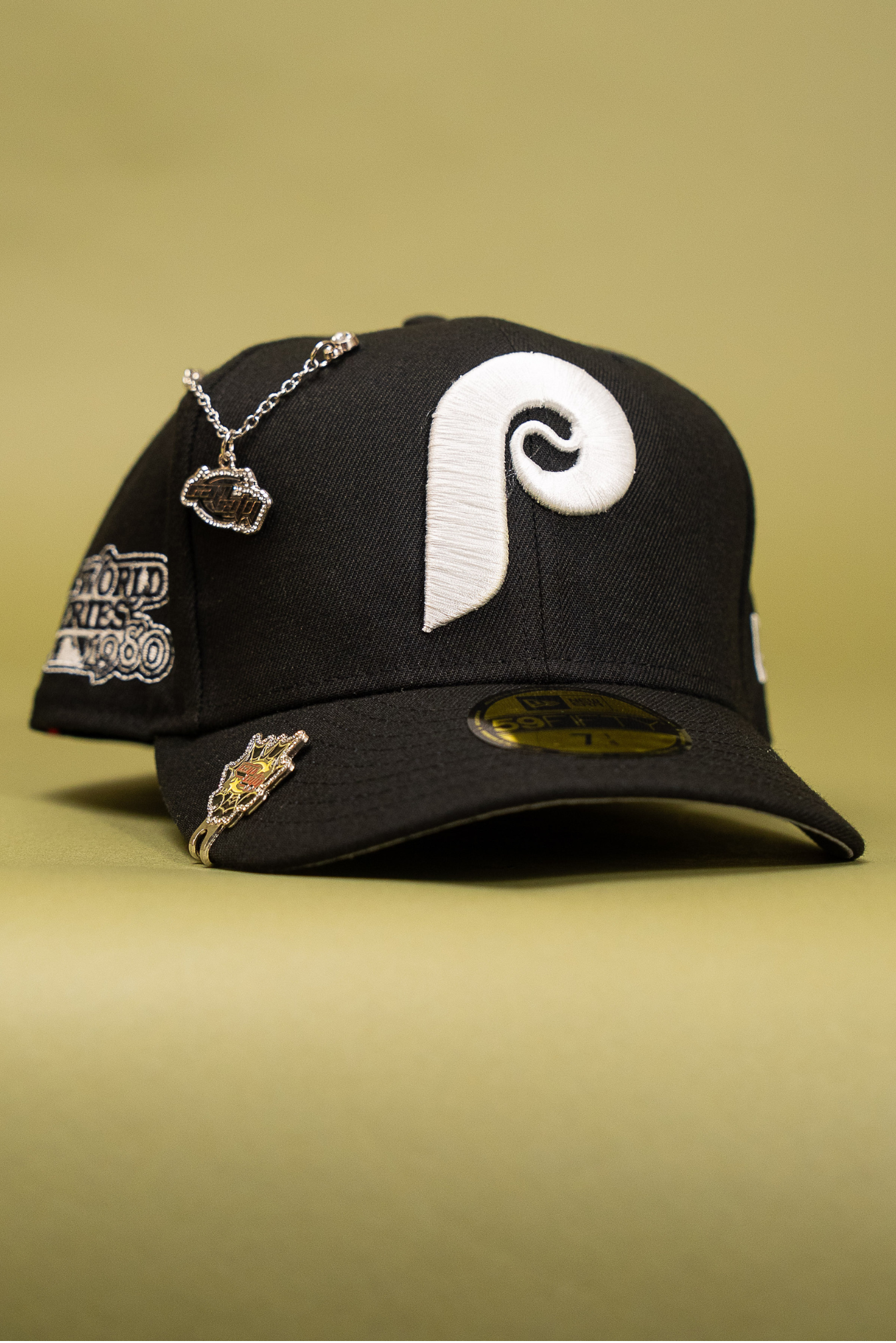 New Era Exclusive 59Fifty Black Philadelphia Phillies W/ 1989 All Star Game Side Patch