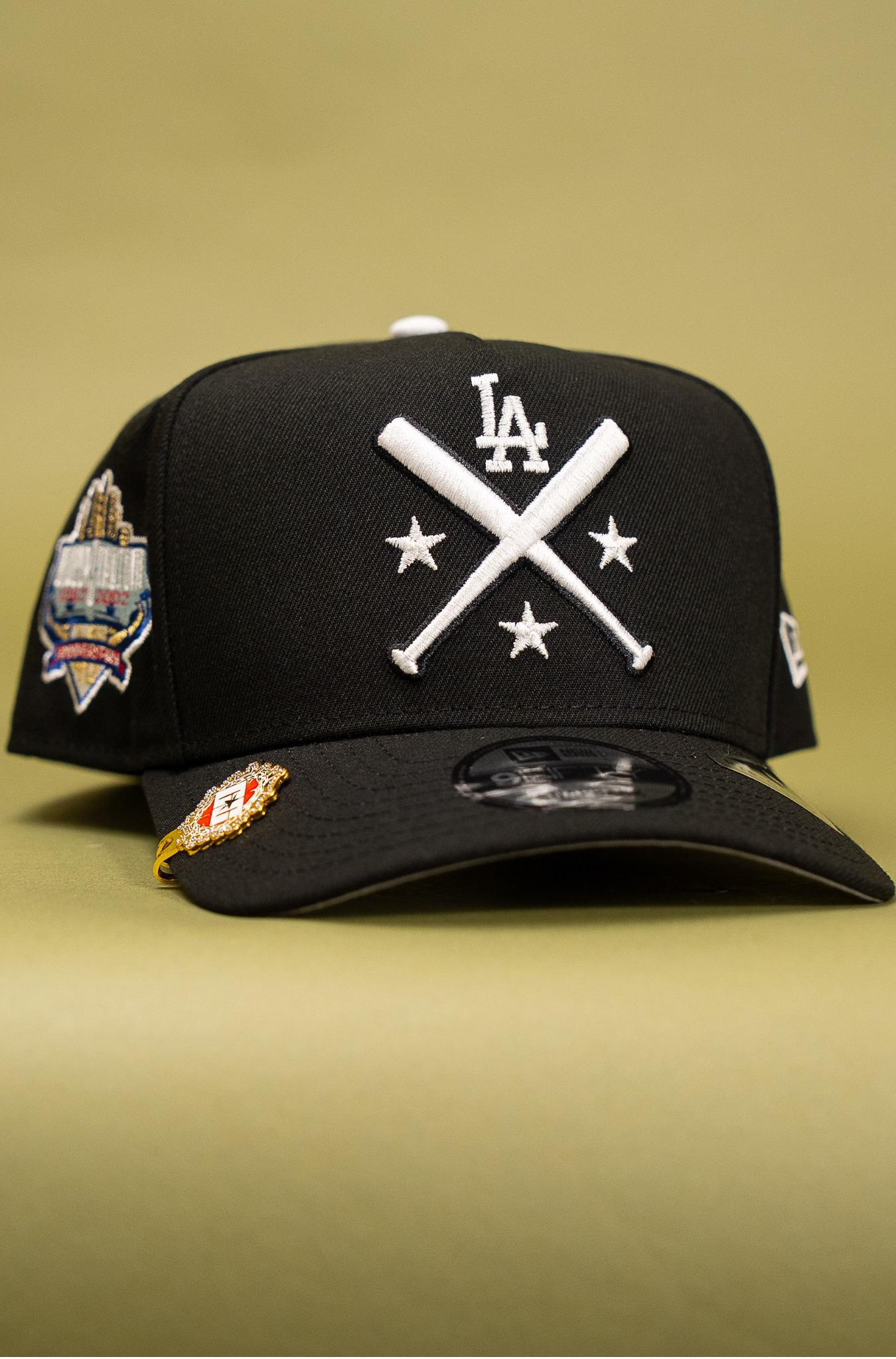 New Era 9Fifty A-Frame Black Los Angeles Dodgers Snapback W/ 40th Anniversary Side Patch