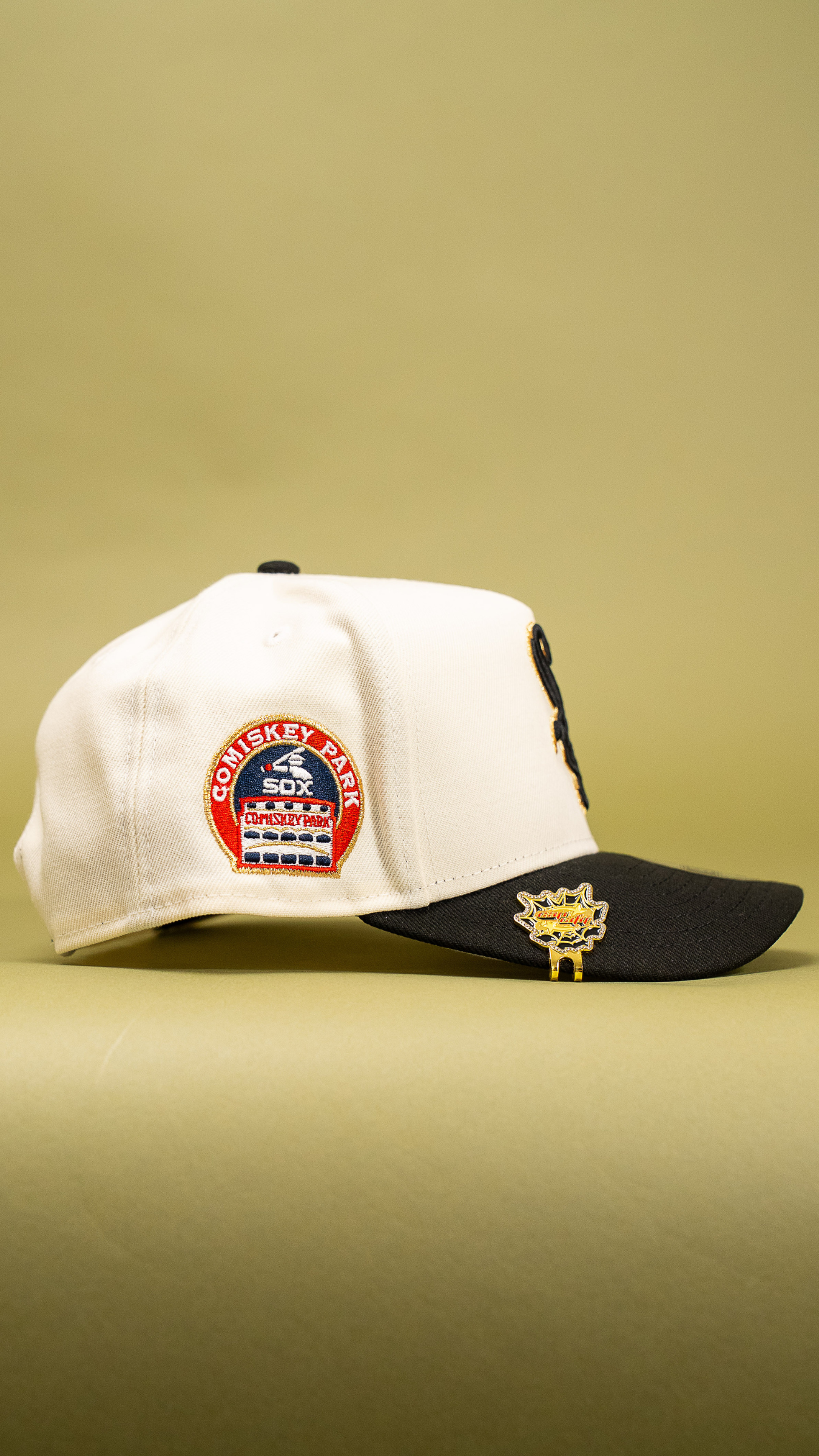 New Era 9Fifty A-Frame Chrome/Black Chicago White Sox Snapback W/ Comiskey Park Side Patch