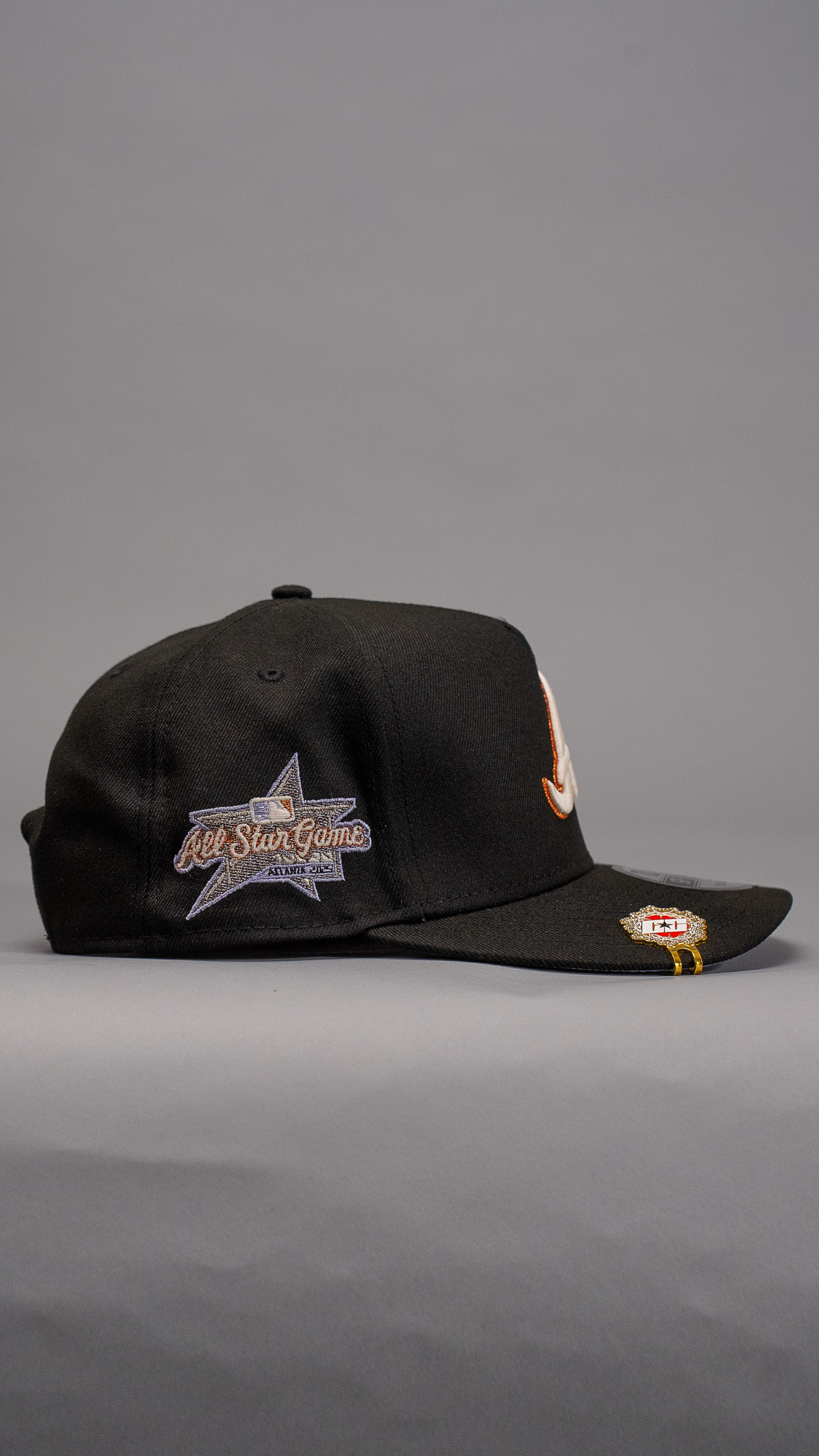 New Era 9Fifty A-Frame Black Atlanta Braves W/ All Star Game Side Patch