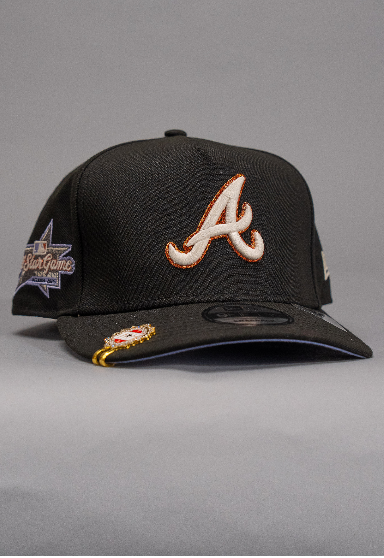 New Era 9Fifty A-Frame Black Atlanta Braves W/ All Star Game Side Patch
