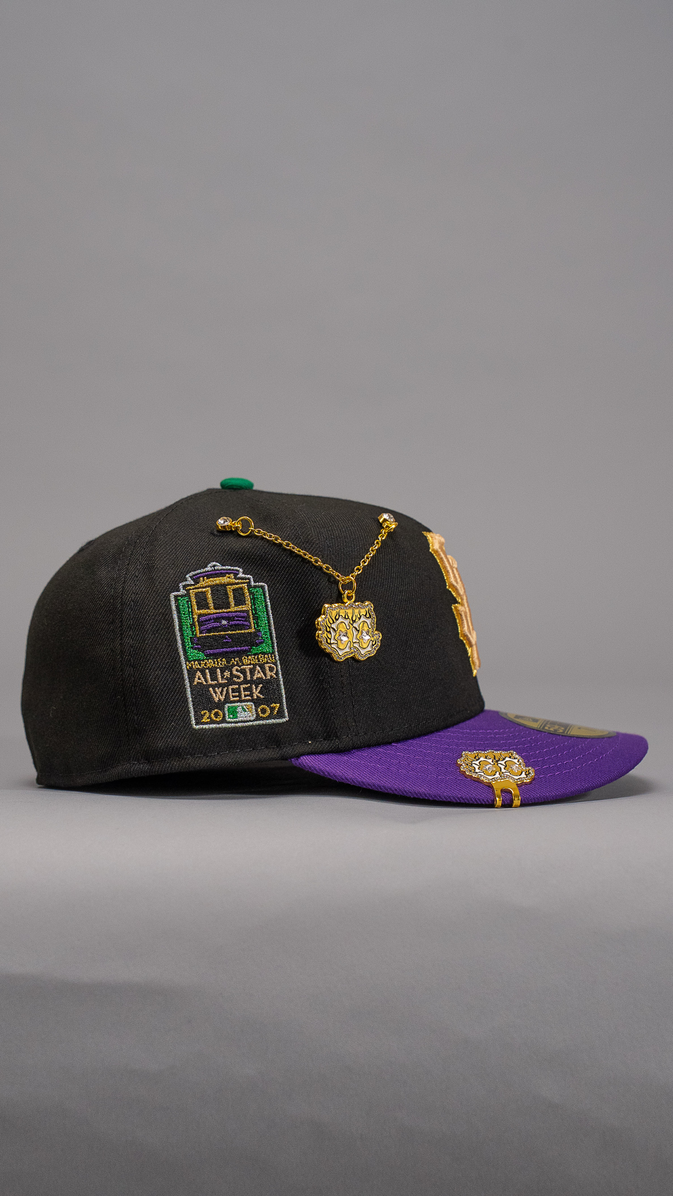 New Era Exclusive 59Fifty Black/Purple San Francisco Giants W/ All Star Week Side Patch