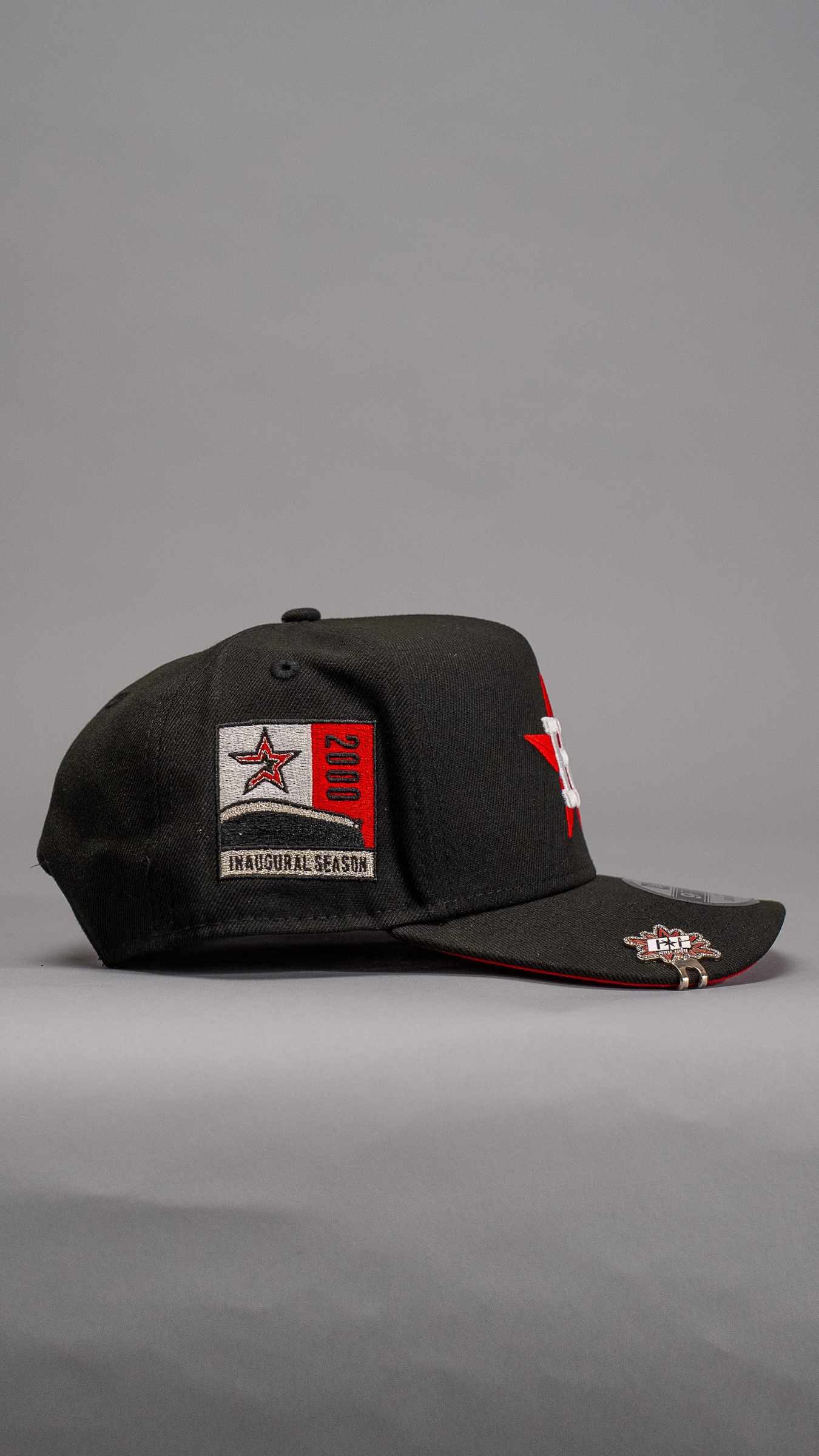 New Era 9Fifty A-Frame Black Houston Astros W/ 2000 Inaugural Season Side Patch