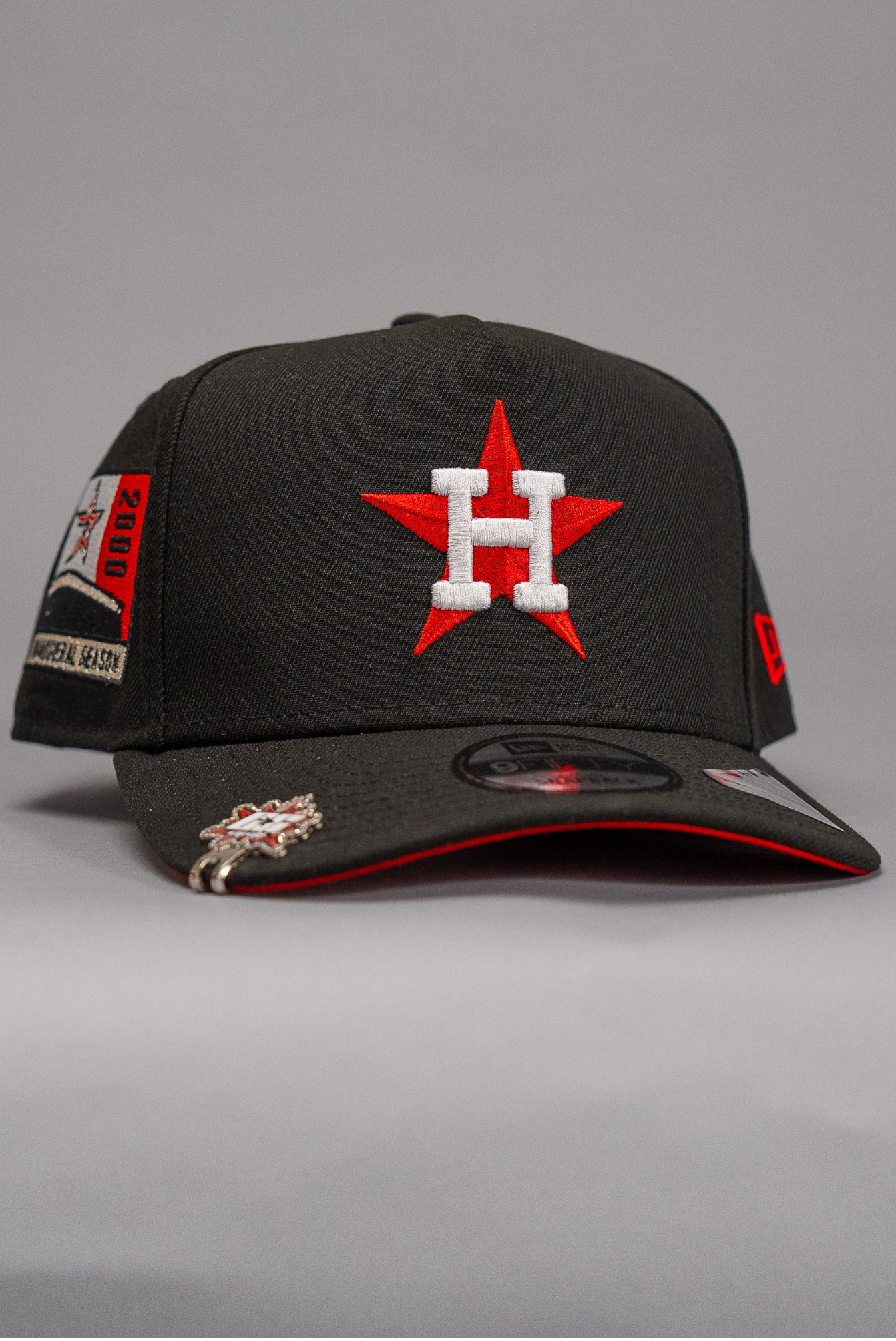 New Era 9Fifty A-Frame Black Houston Astros W/ 2000 Inaugural Season Side Patch