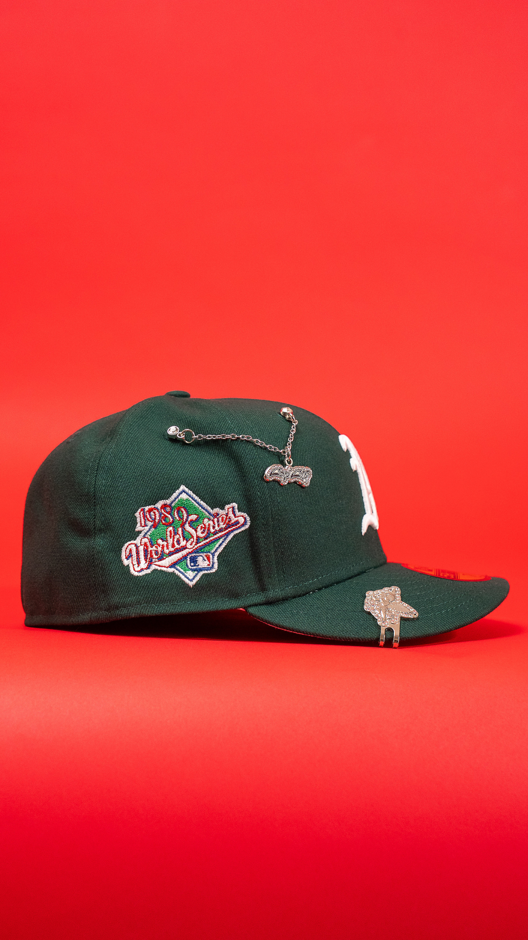 New Era Exclusive 59Fifty Forest Green Oakland Athletics W/ 1989 World Series Side Patch