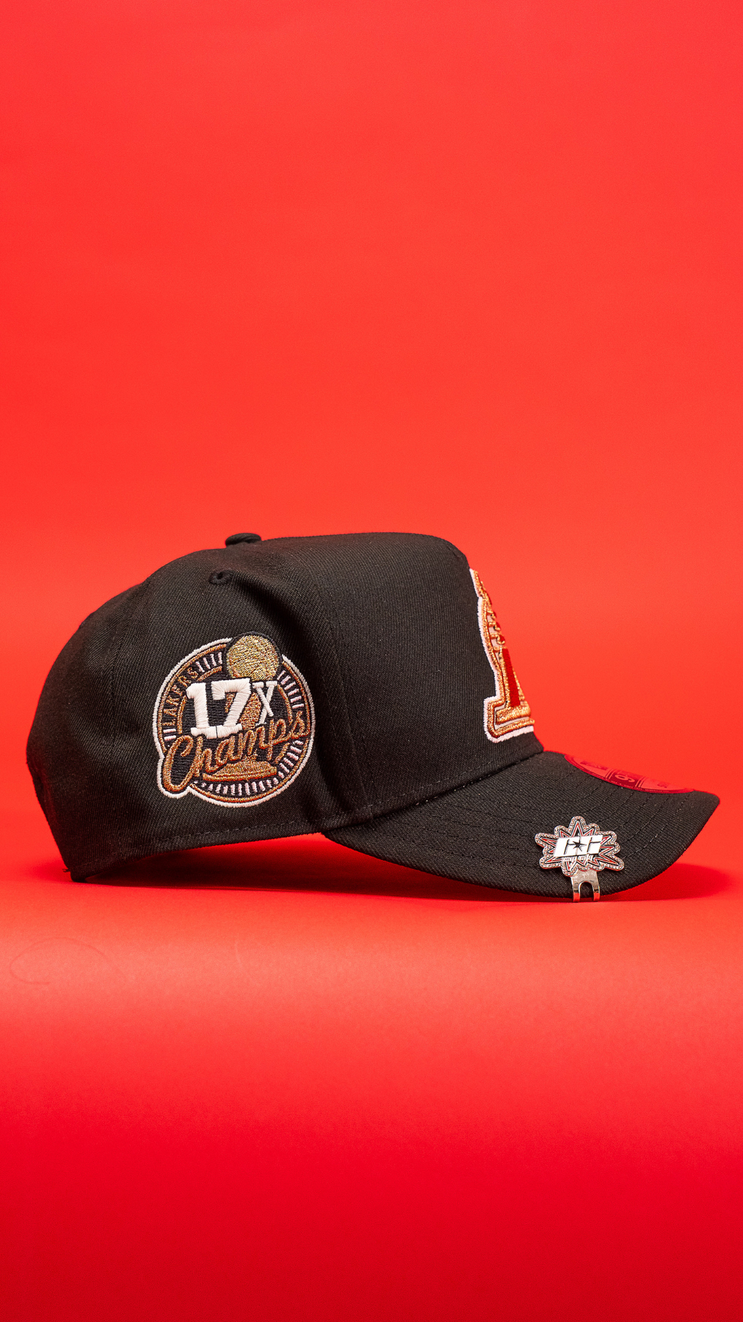 New Era 9Fifty A-Frame Black Los Angeles Lakers Snapback W/ 17x Champs Side Patch
