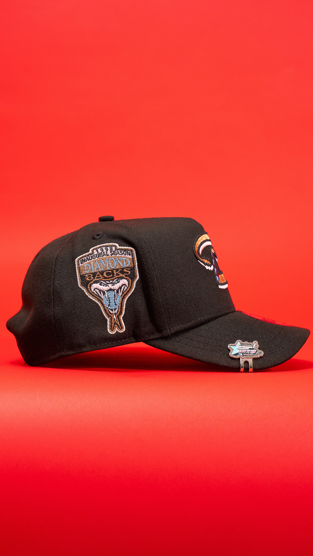 New Era 9Fifty A-Frame Black Arizona Diamondbacks Snapback W/ 1998 Inaugural Season Side Patch
