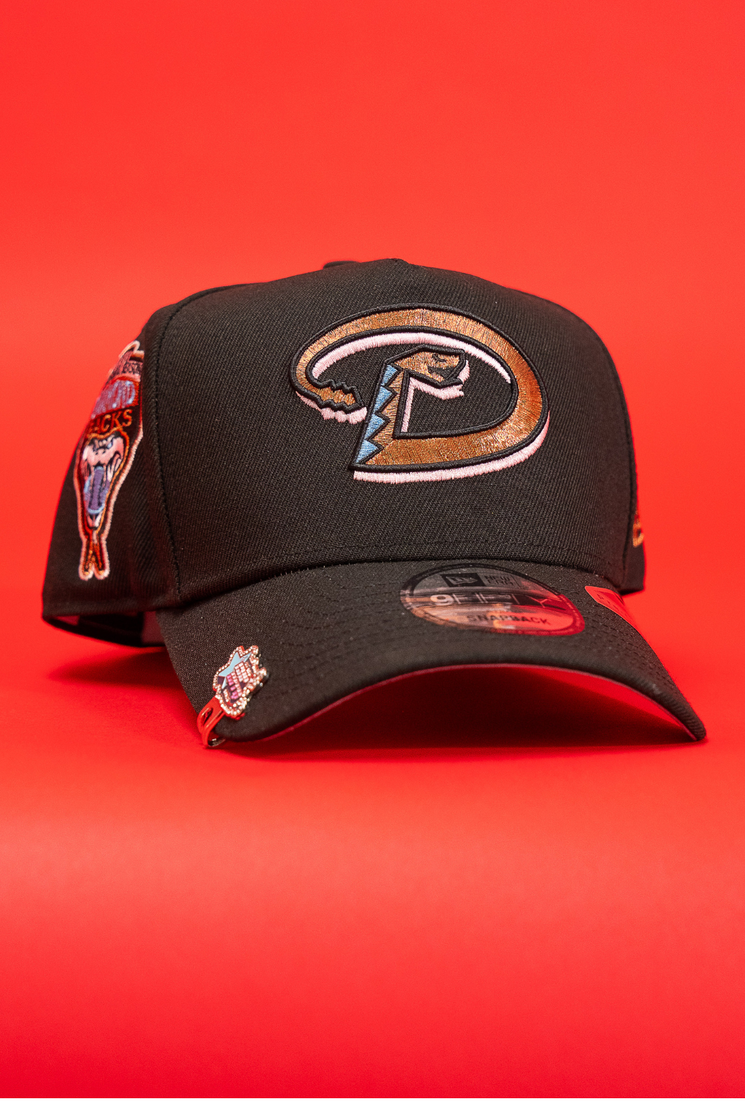 New Era 9Fifty A-Frame Black Arizona Diamondbacks Snapback W/ 1998 Inaugural Season Side Patch
