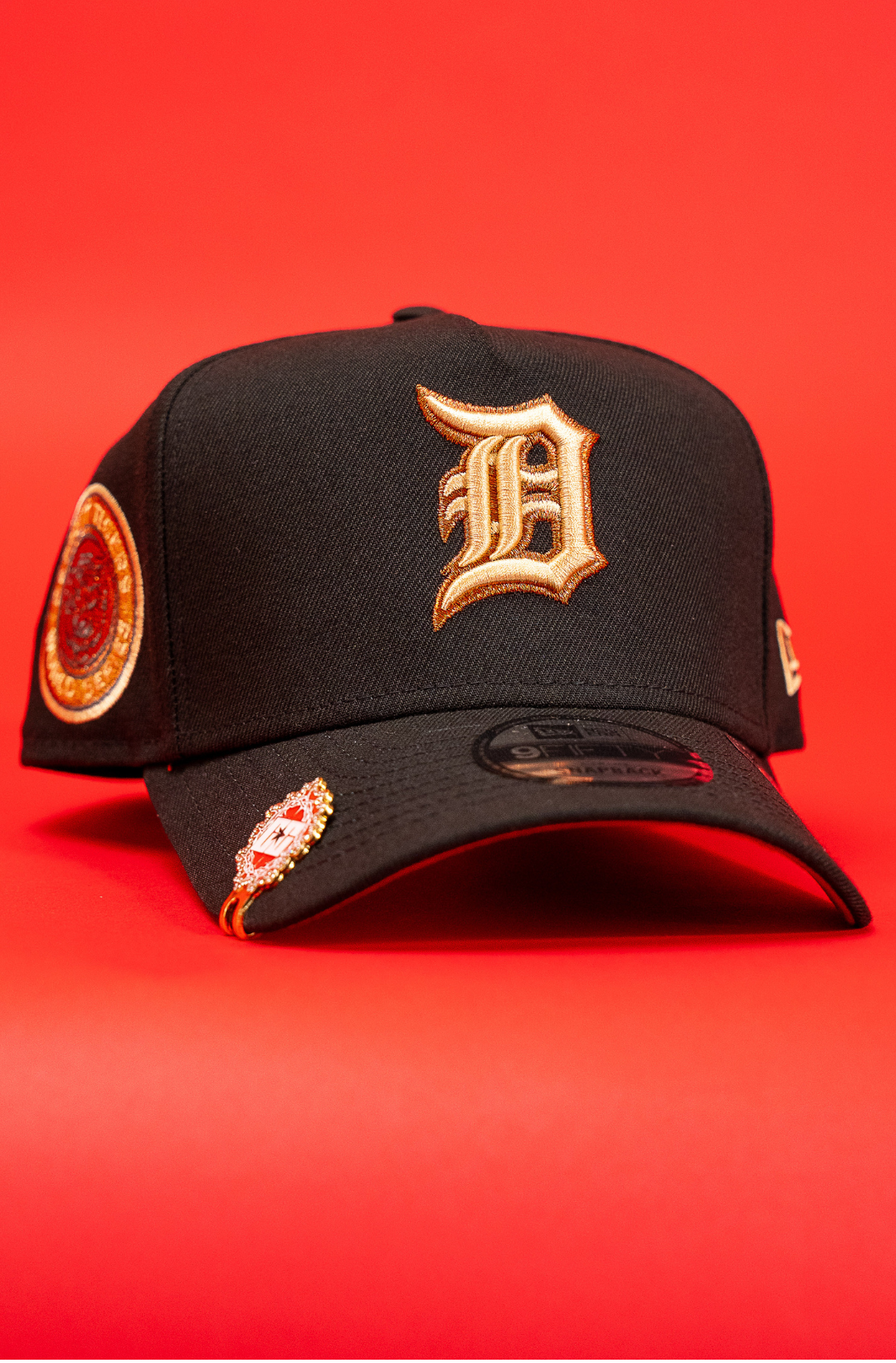 New Era 9Fifty A-Frame Black Detroit Tigers Snapback W/ World Series Side Patch