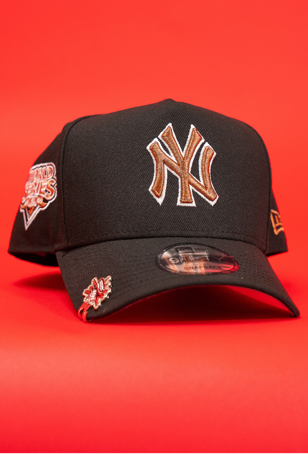 New Era 9Fifty A-Frame Black New York Yankees Snapback W/ 2009 World Series Side Patch