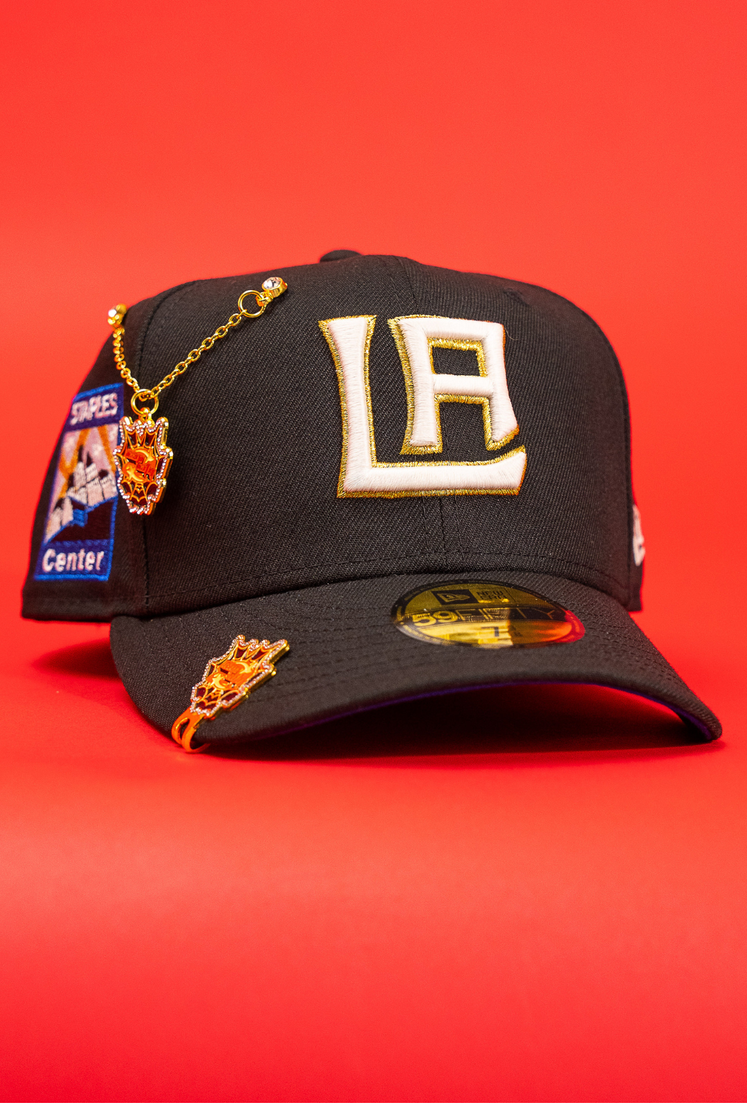 New Era Exclusive 59Fifty Black Los Angeles Kings W/ Staples Center Side Patch