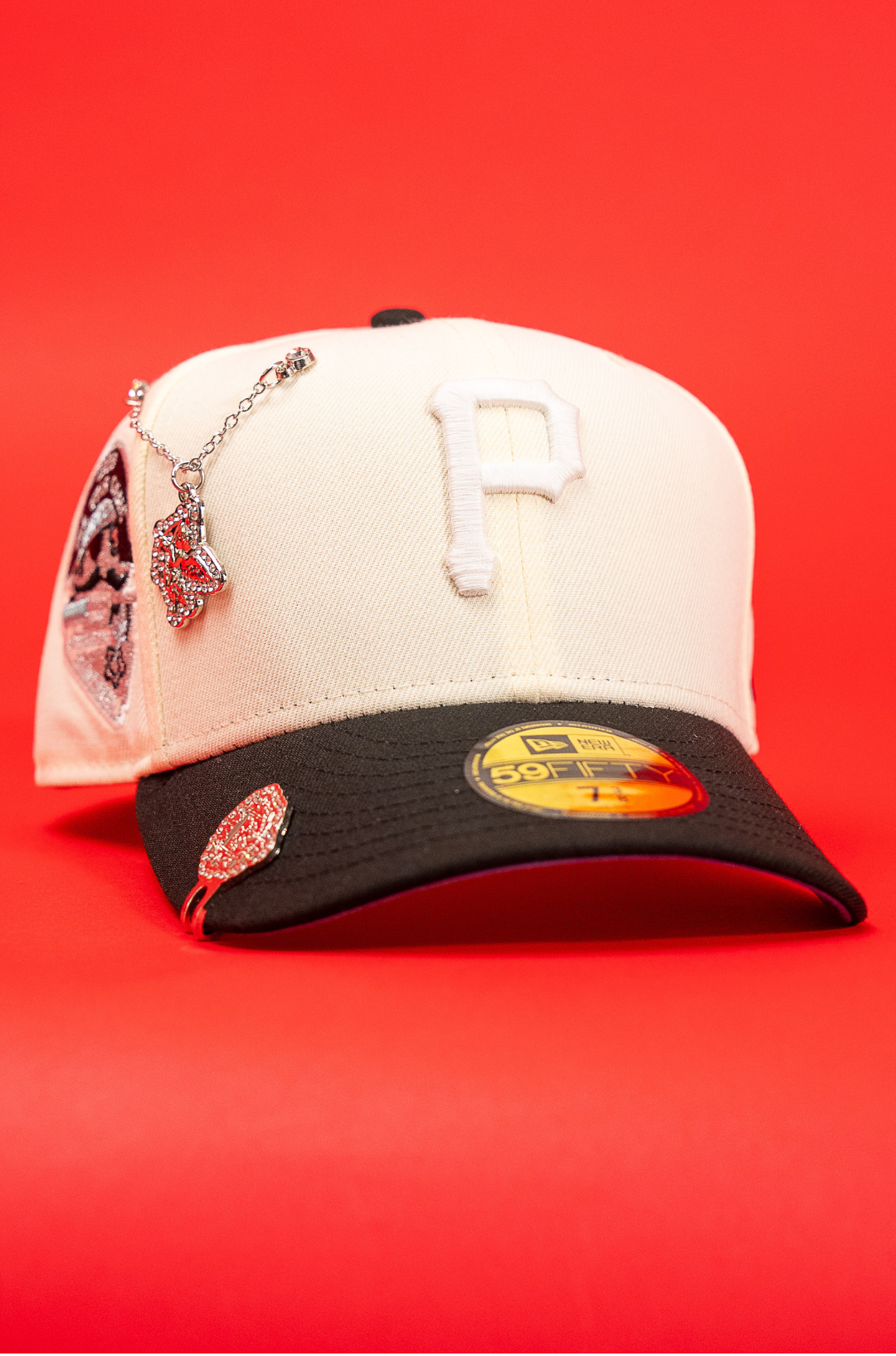New Era Exclusive 59Fifty Chrome/Black Pittsburgh Pirates W/ 1959 All Star Game Side Patch