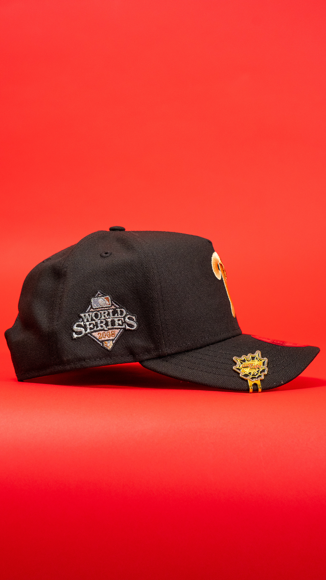 New Era 9Fifty A-Frame Black Philadelphia Phillies Snapback W/ 2008 World Series Side Patch