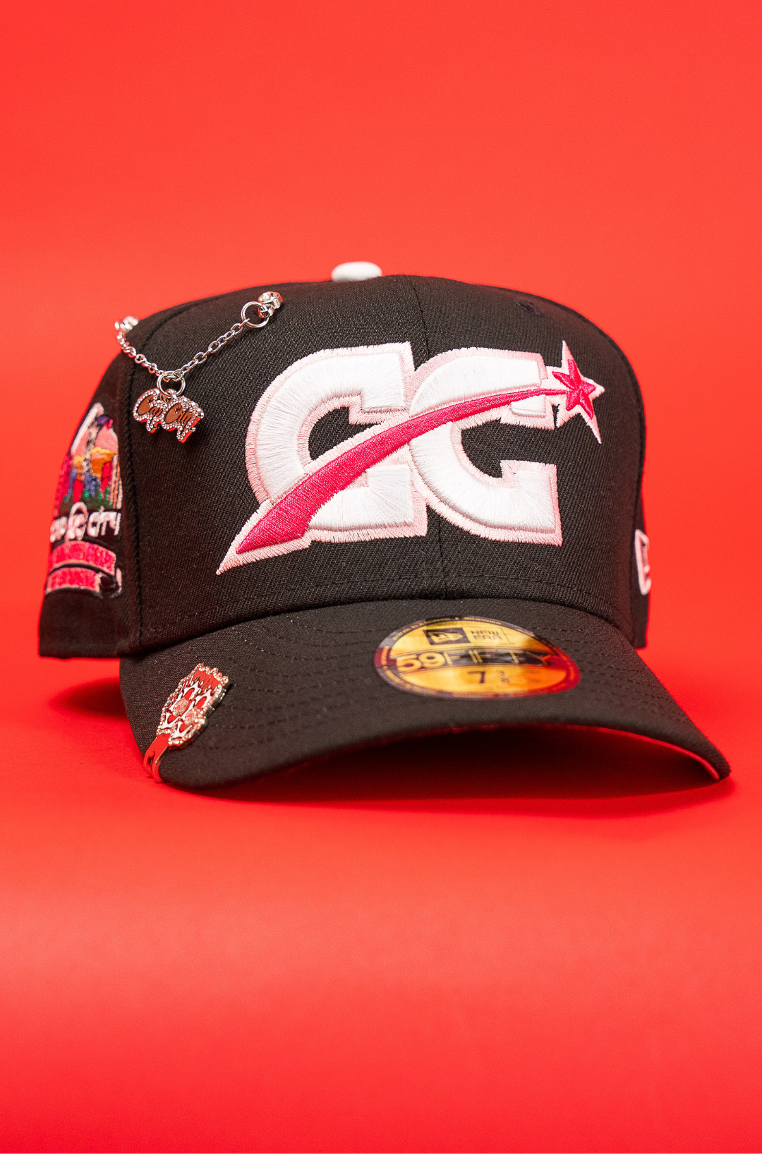 New Era Exclusive 59Fifty Black Cap City W/ 15th Anniversary Side Patch