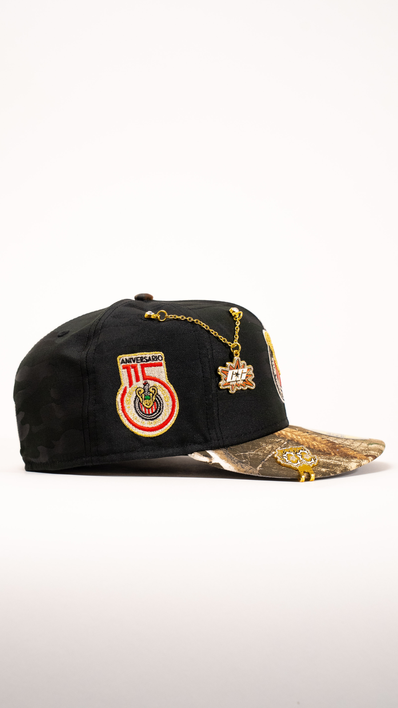 New Era Exclusive 59Fifty Black Camo/Realtree Chivas De Guadalajara W/ 115th Anniversary Side Patch