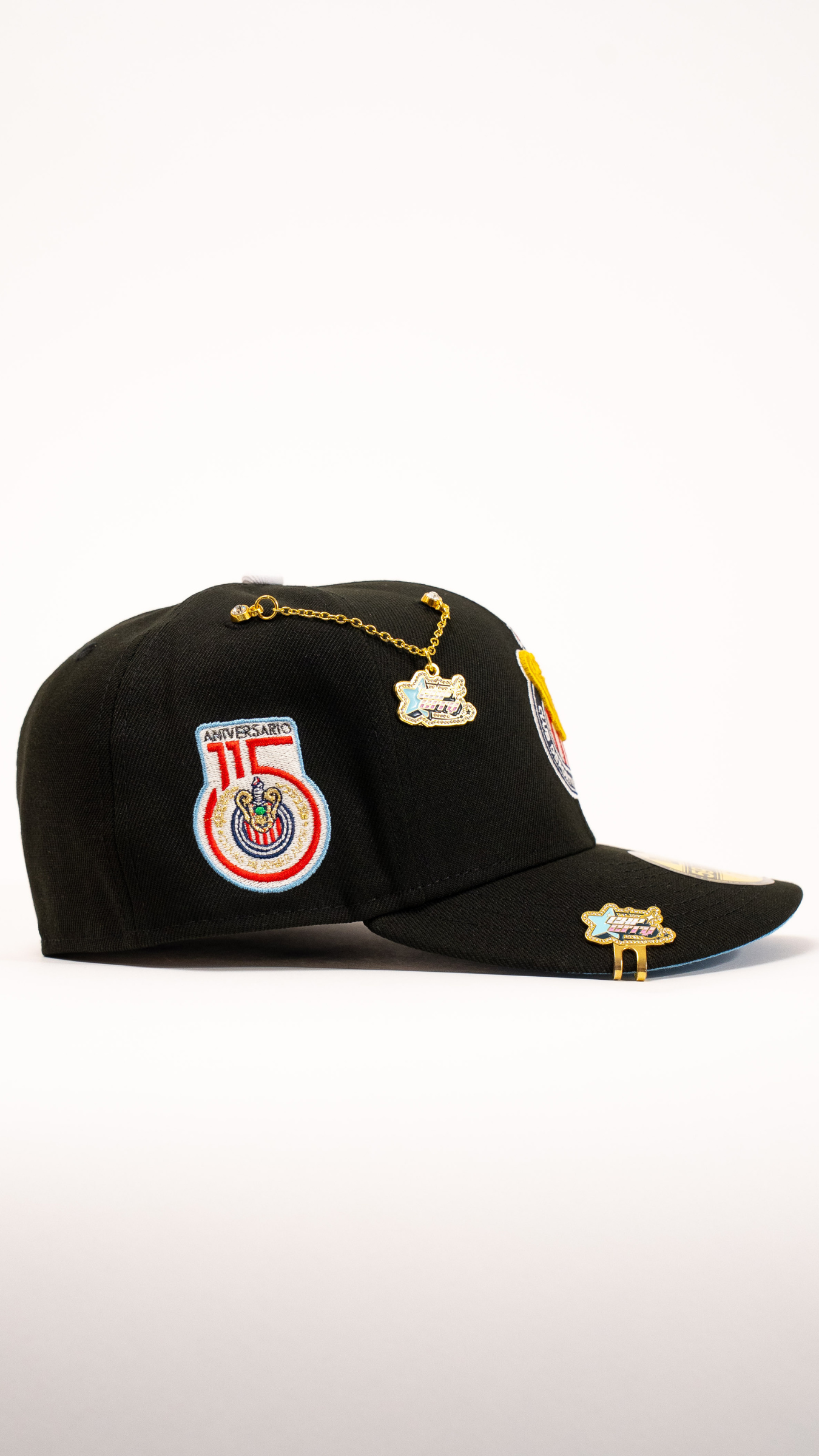 New Era Exclusive 59Fifty Black Chivas De Guadalajara W/ 115th Anniversary Side Patch