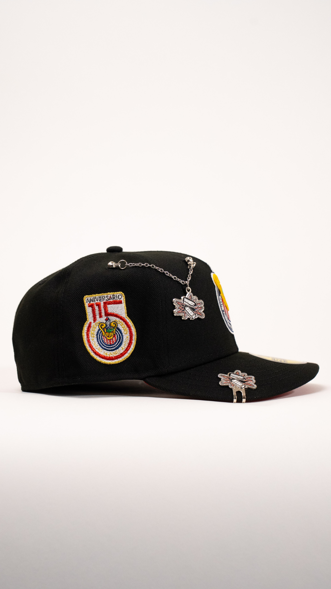New Era Exclusive 59Fifty Black Chivas De Guadalajara W/ 115th Anniversary Side Patch