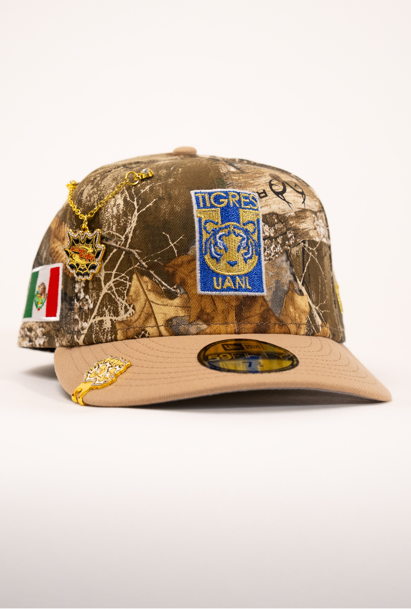 New Era Exclusive 59Fifty Realtree Club Tigres Uanl W/ Mexico Flag Side Patch
