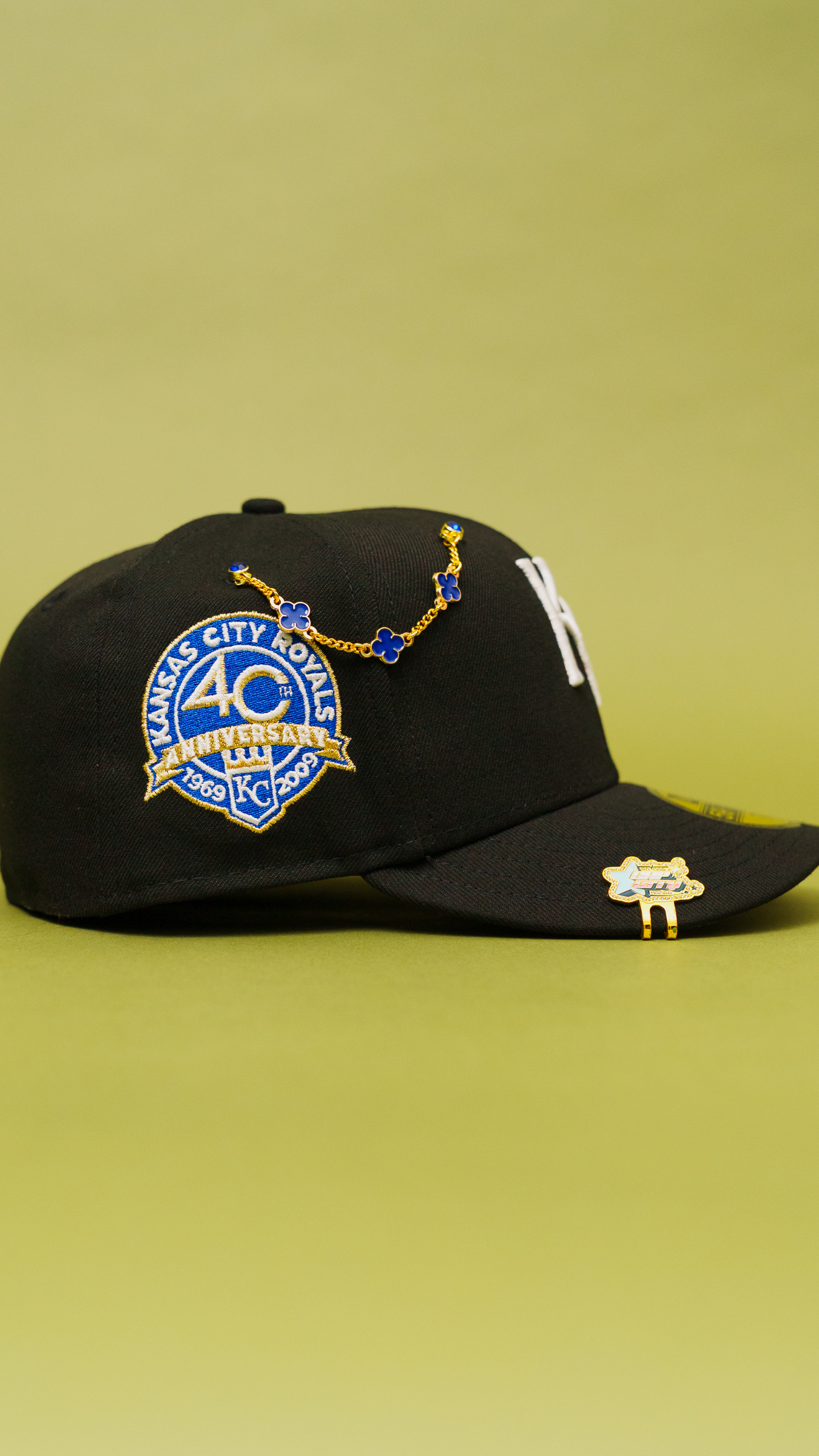 New Era Exclusive 59Fifty Black Kansas City W/ 40th Anniversary Side Patch
