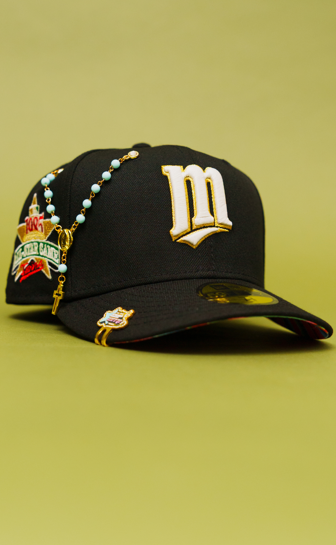 New Era Exclusive 59Fifty Black Minnesota Twins W/ 1985 All Star Game Side Patch