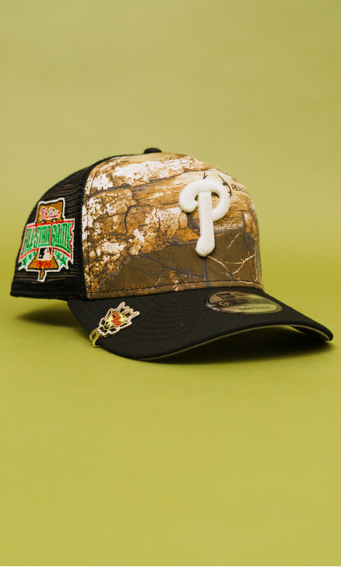 New Era 9Fifty A-Frame Realtree Philadelphia Phillies Meshback W/ 1996 All Star Game Side Patch