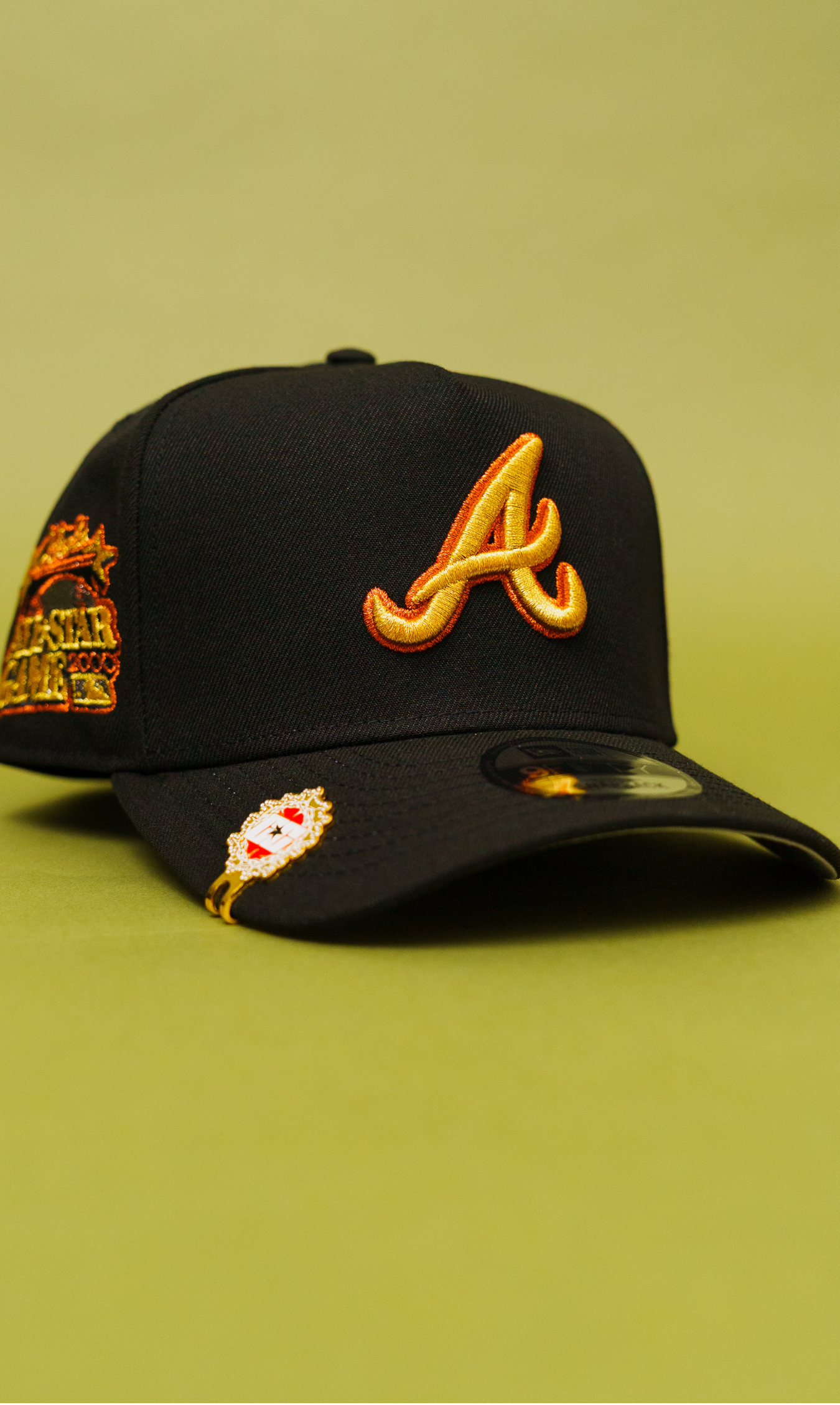 New Era 9Fifty A-Frame Black Atlanta Braves Snapback W/ 2000 All Star Game Side Patch